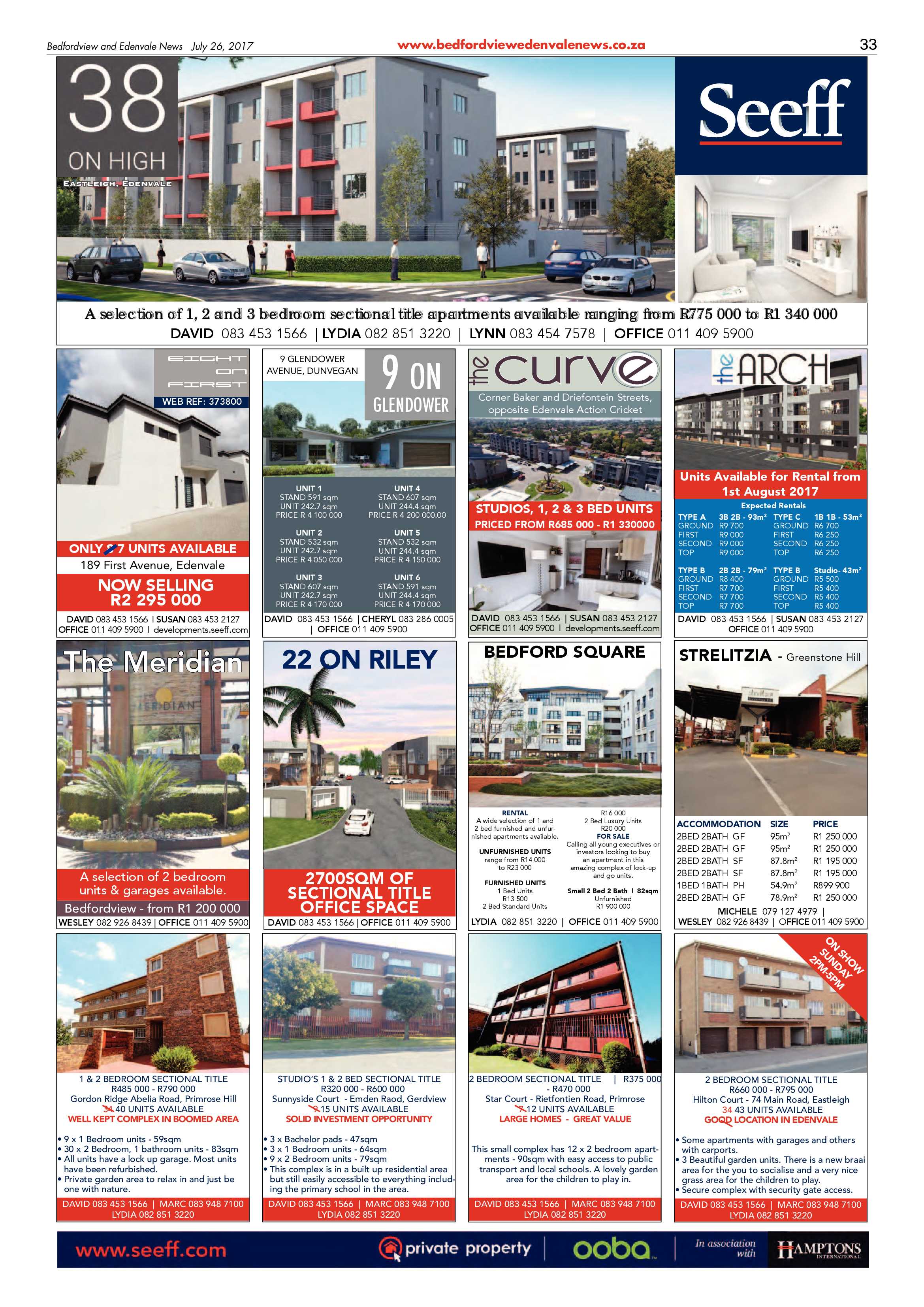 Bedfordview and Edenvale News 26 July 2017 page 33
