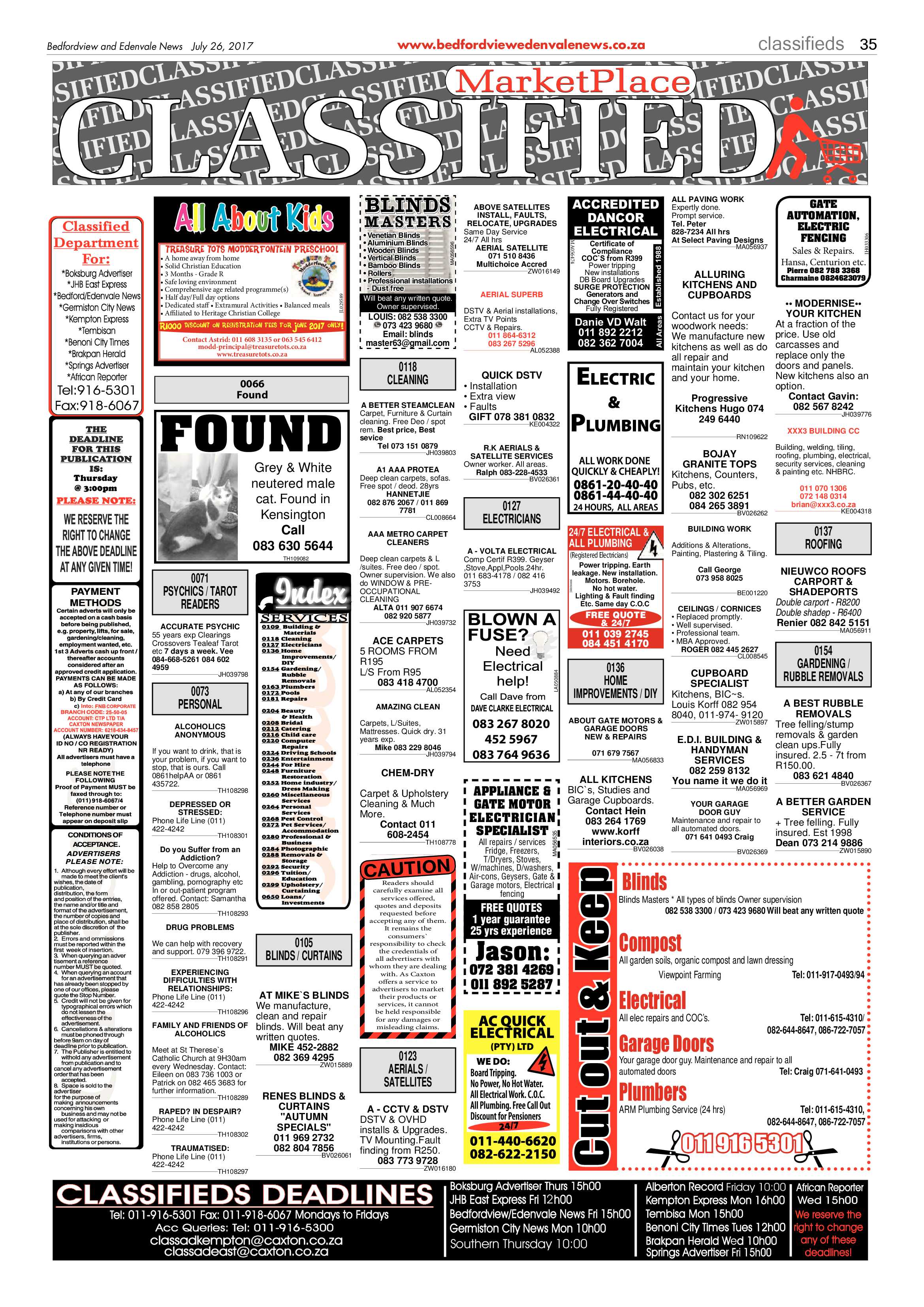 Bedfordview and Edenvale News 26 July 2017 page 35