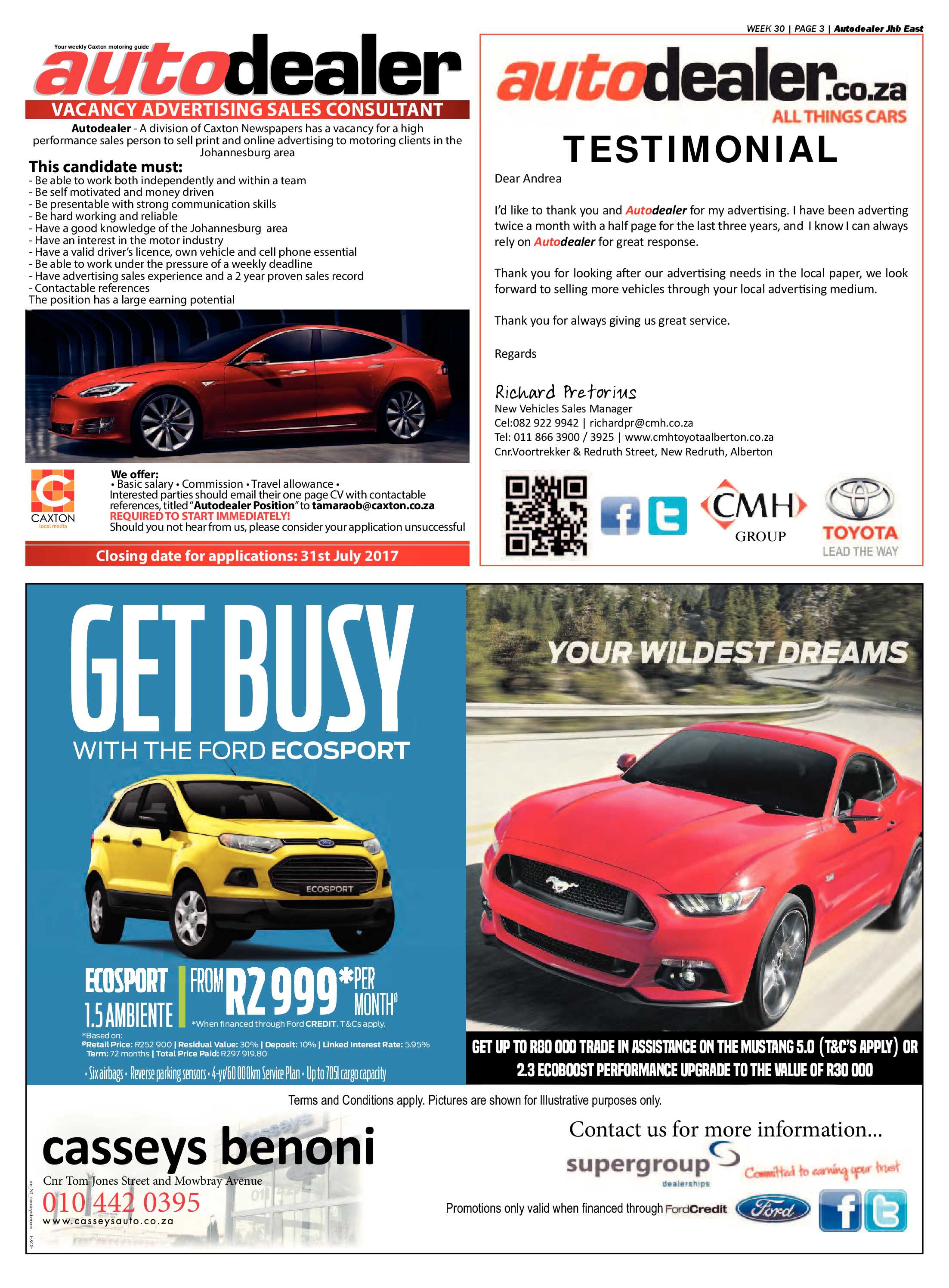 Bedfordview and Edenvale News 26 July 2017 page 43