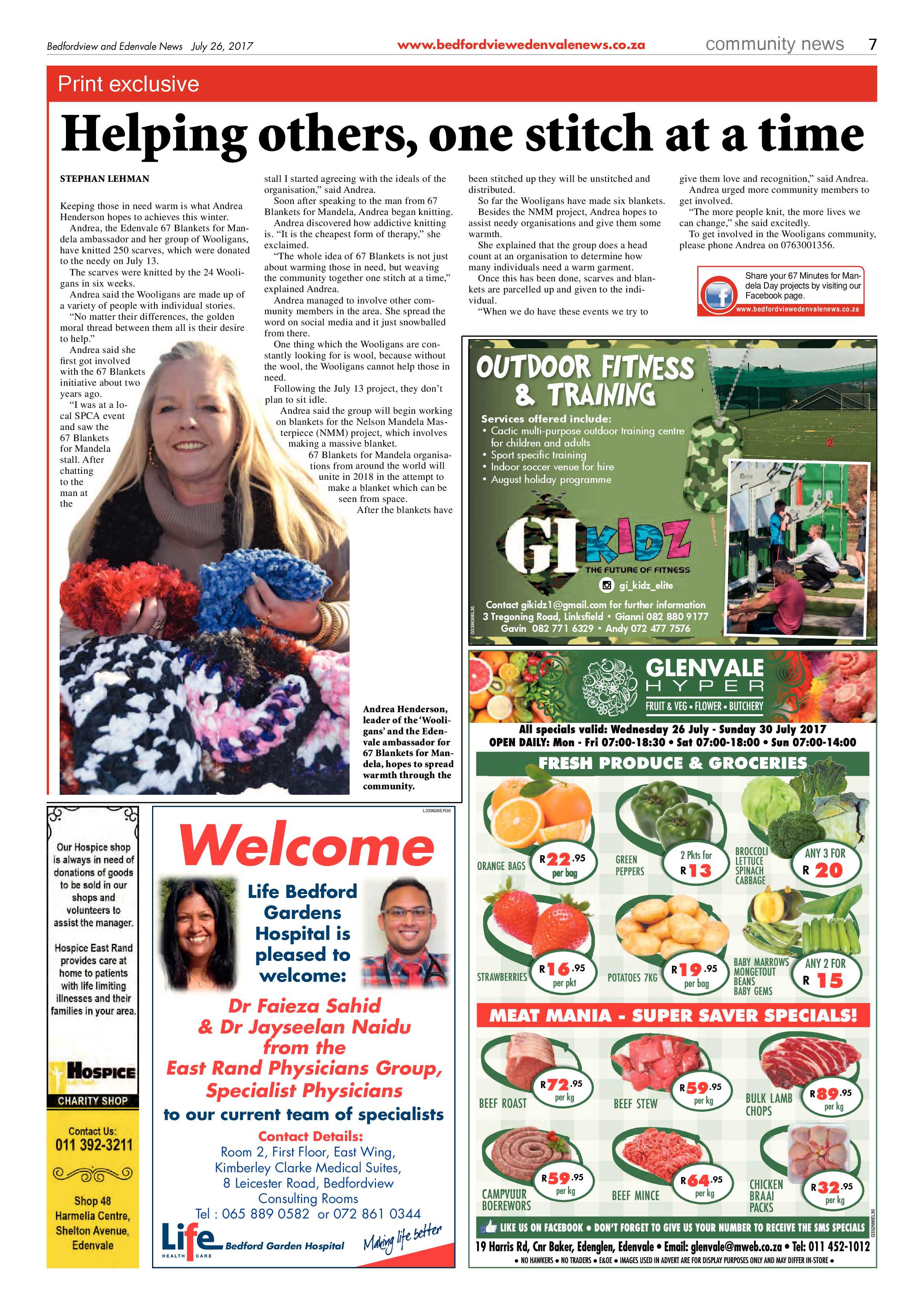 Bedfordview and Edenvale News 26 July 2017 page 7