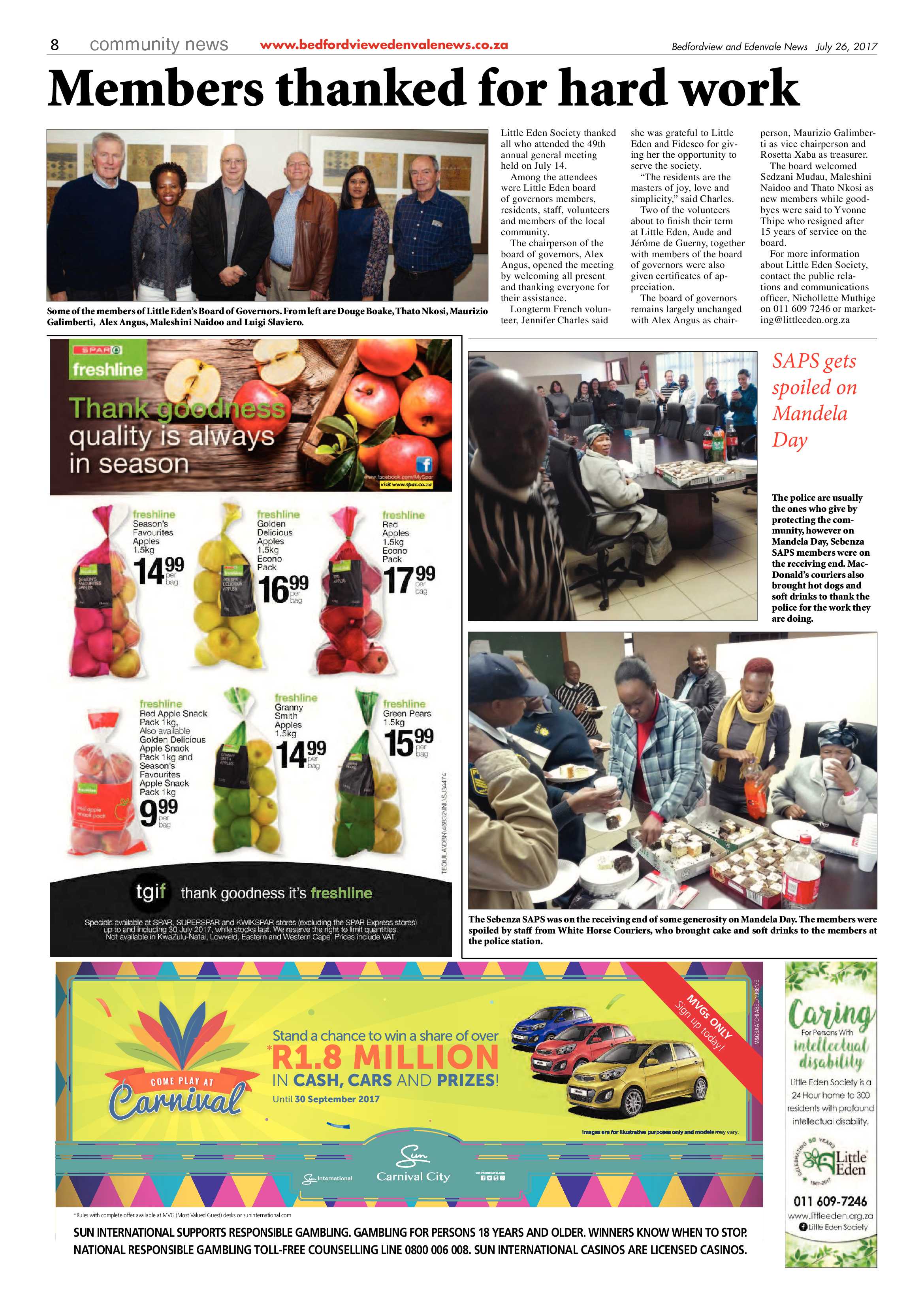 Bedfordview and Edenvale News 26 July 2017 page 8