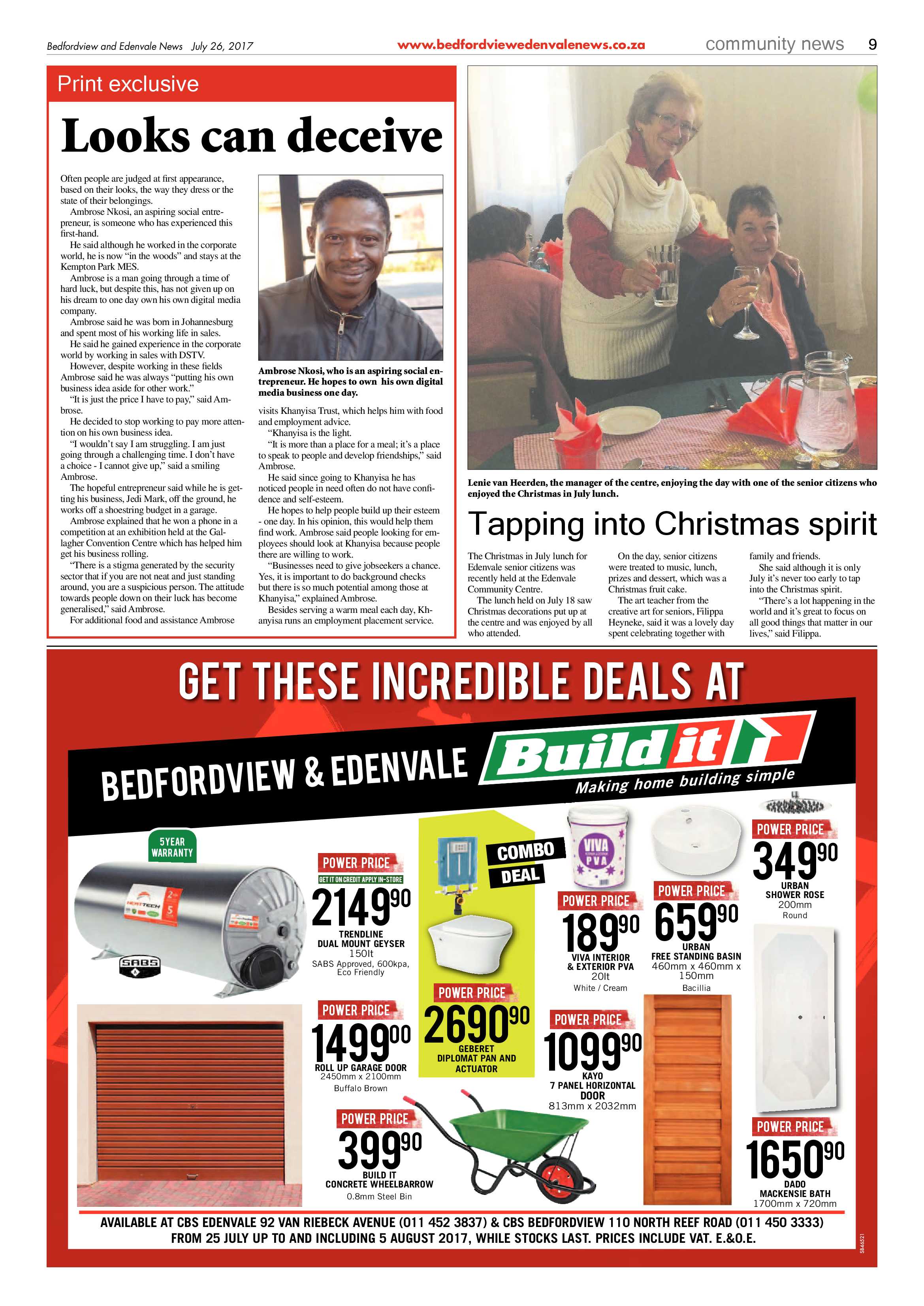 Bedfordview and Edenvale News 26 July 2017 page 9