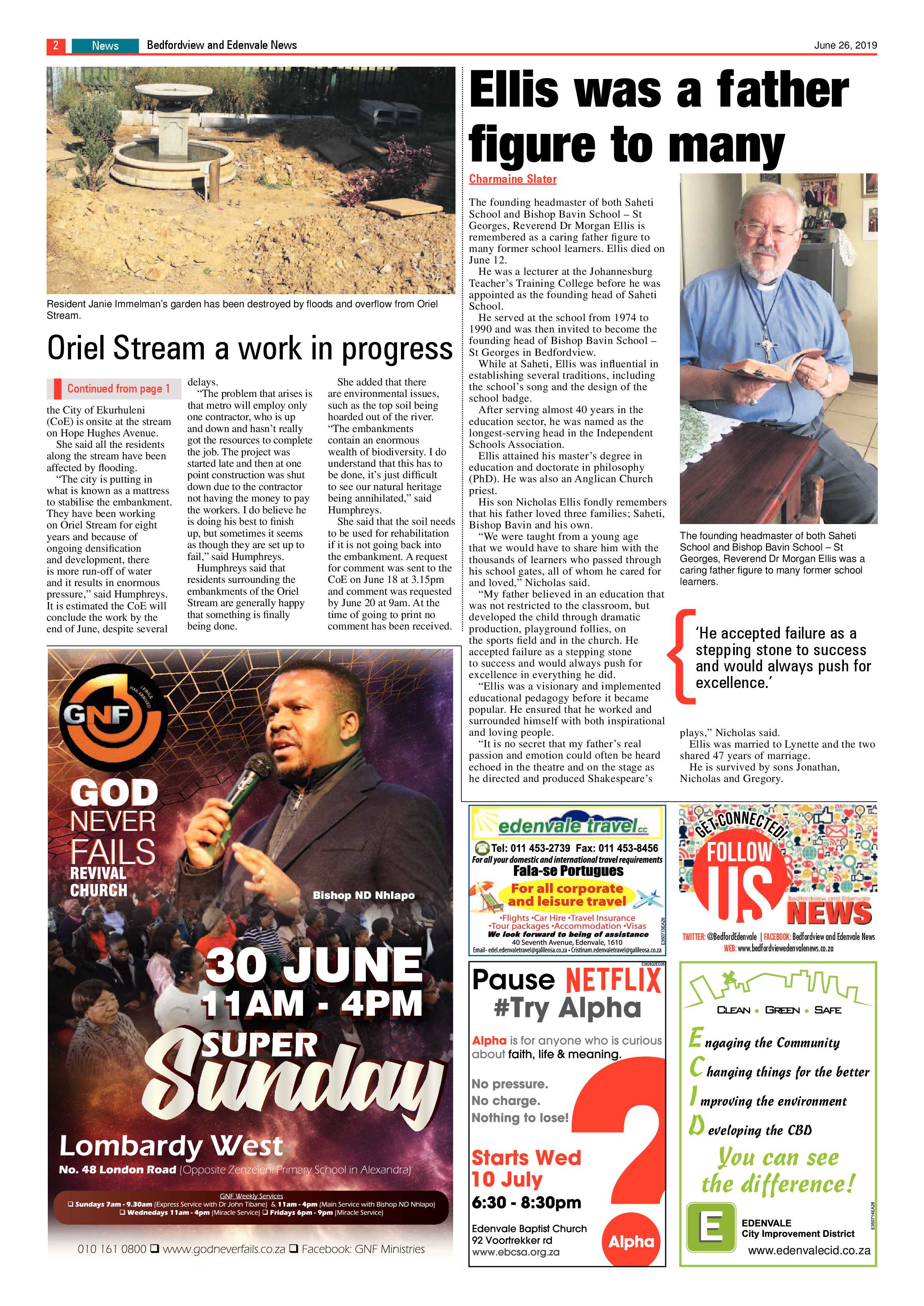 Bedfordview and Edenvale News 26 June 2019 page 2