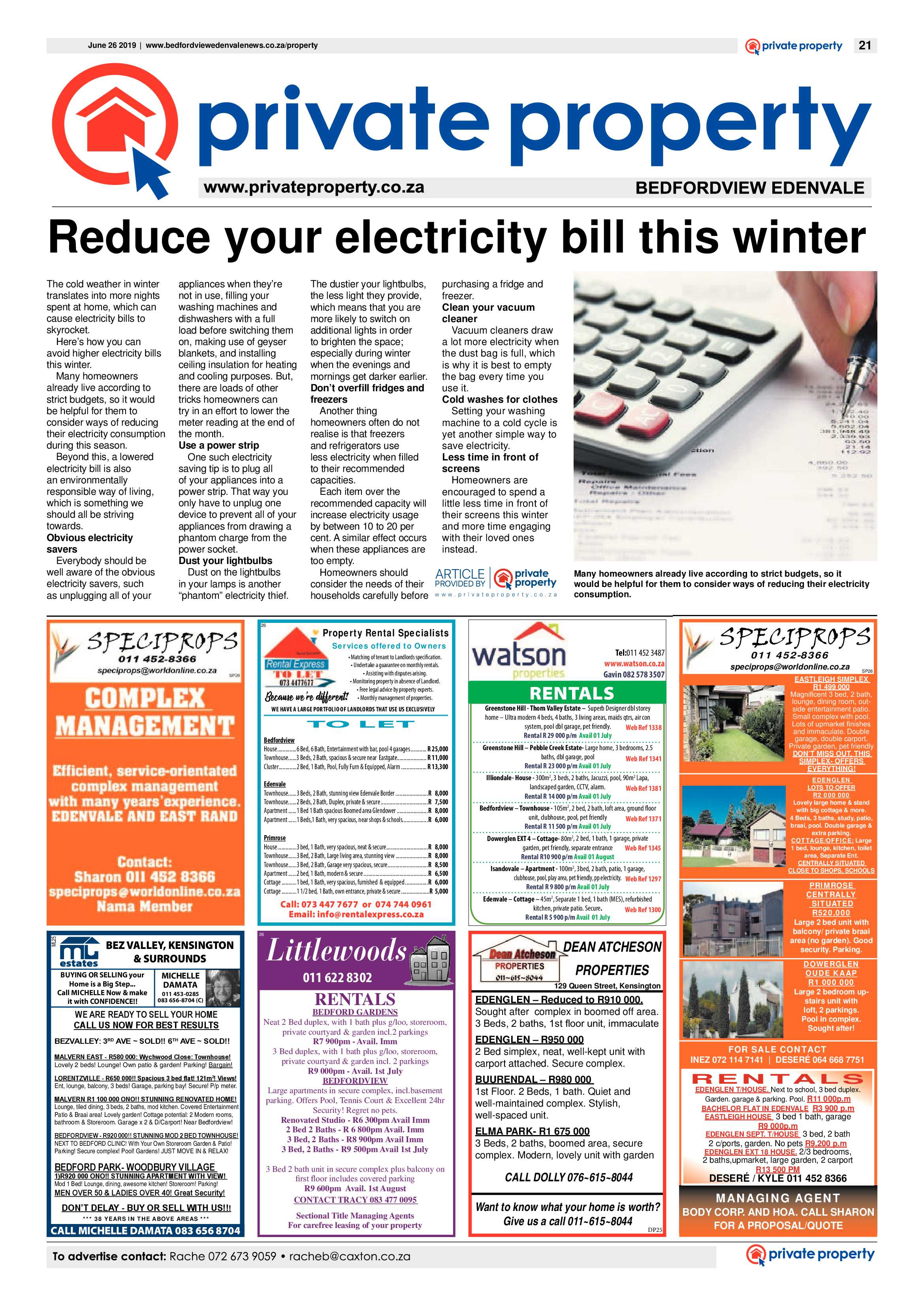 Bedfordview and Edenvale News 26 June 2019 page 21