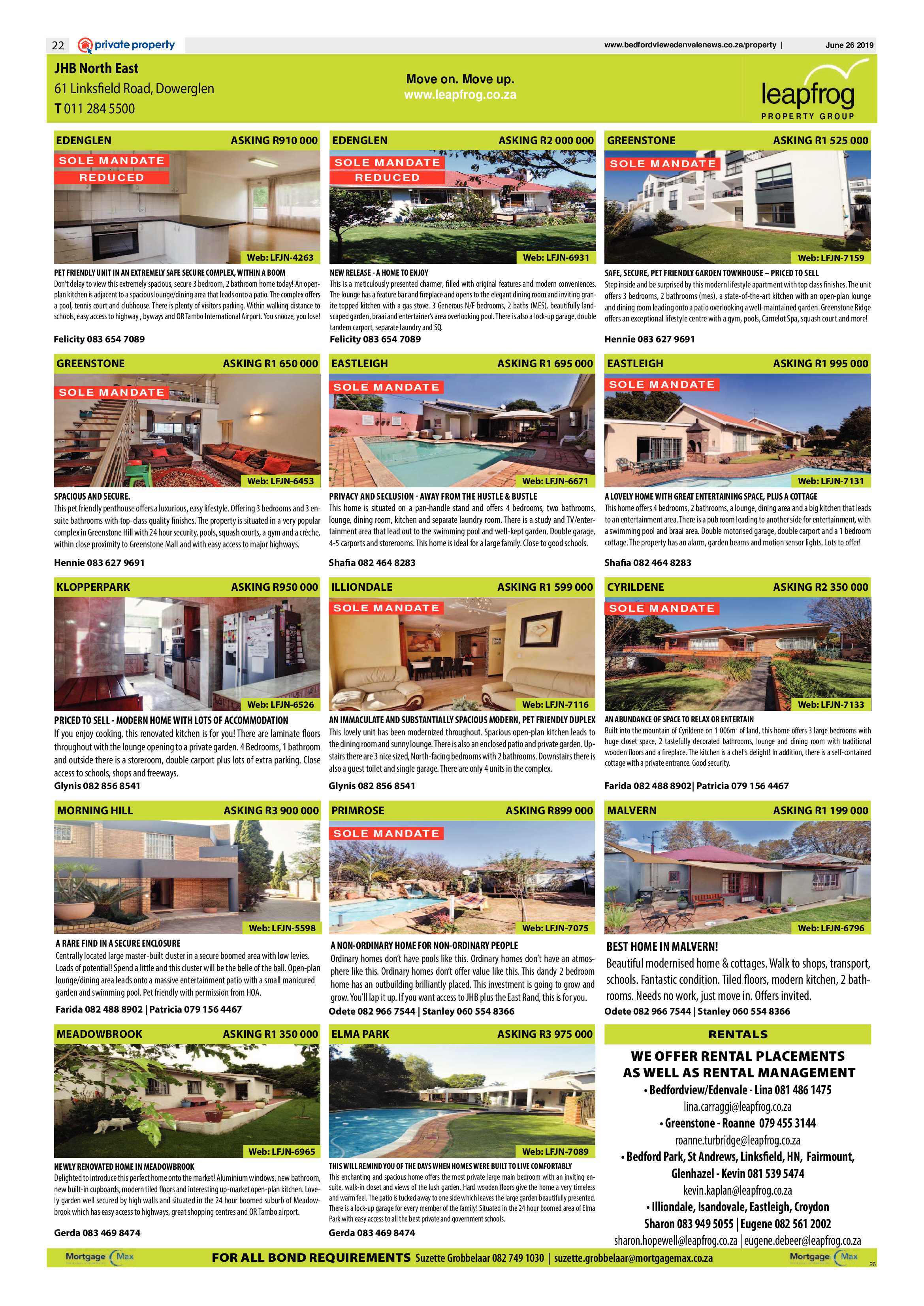 Bedfordview and Edenvale News 26 June 2019 page 22