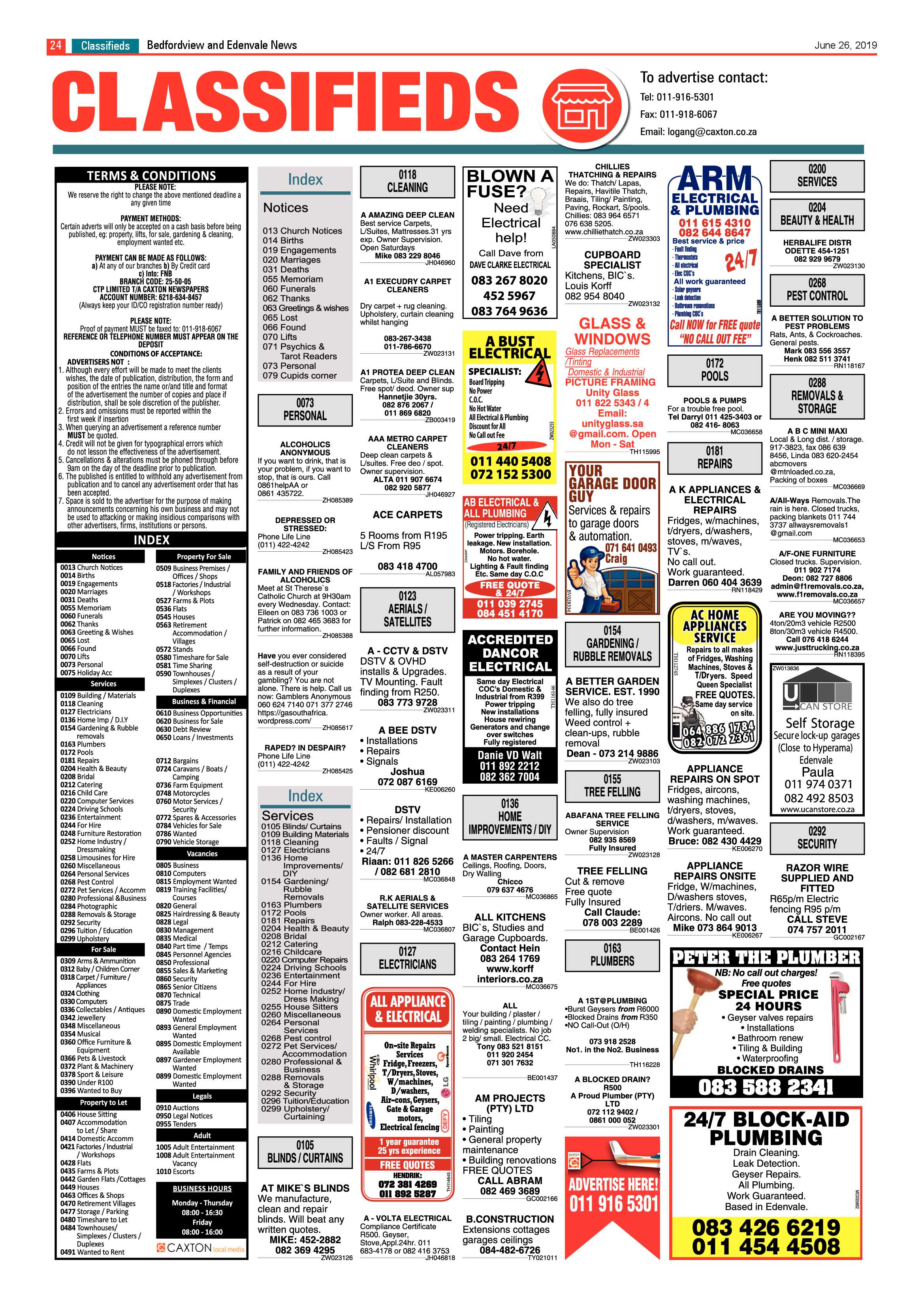 Bedfordview and Edenvale News 26 June 2019 page 24