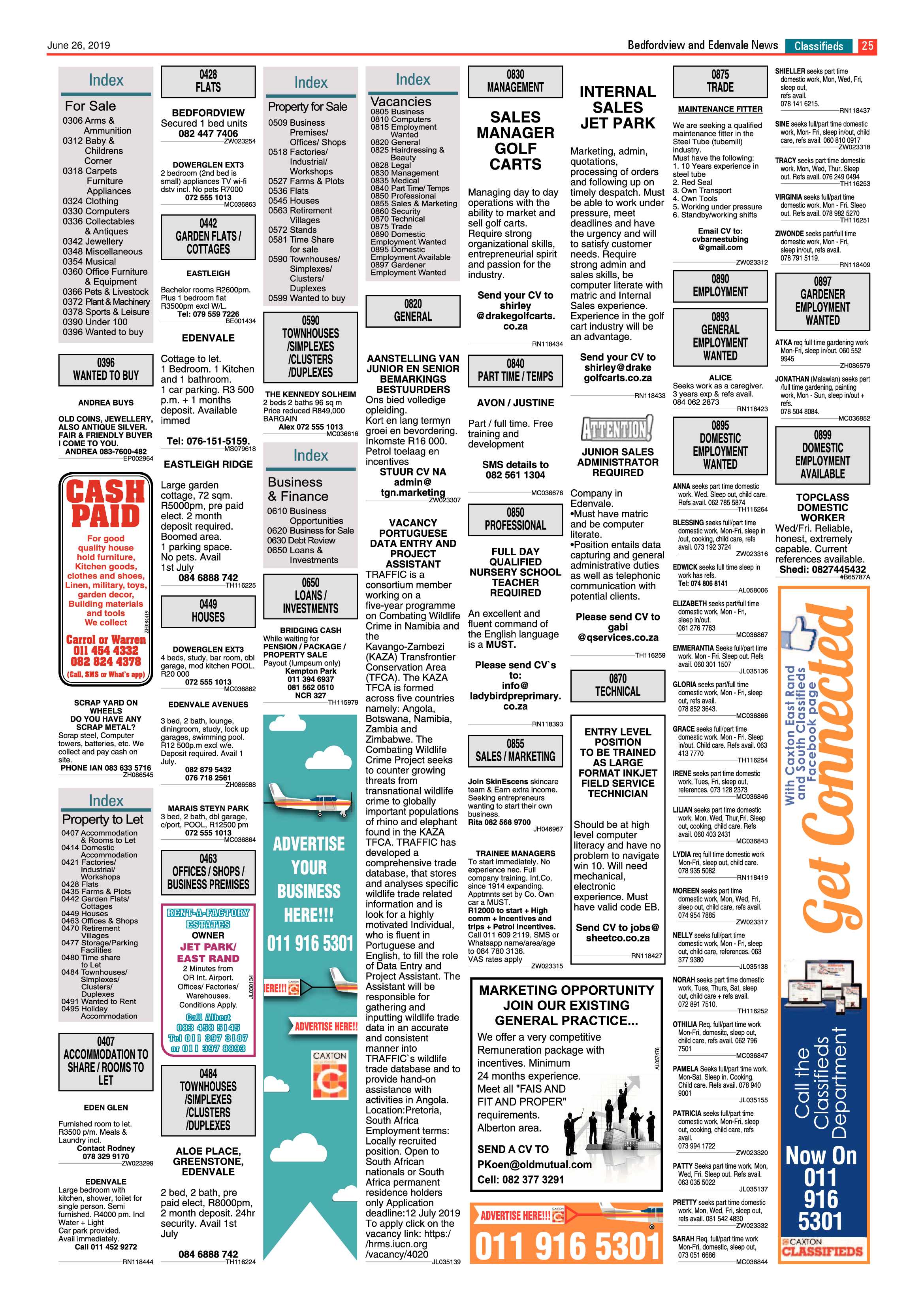 Bedfordview and Edenvale News 26 June 2019 page 25