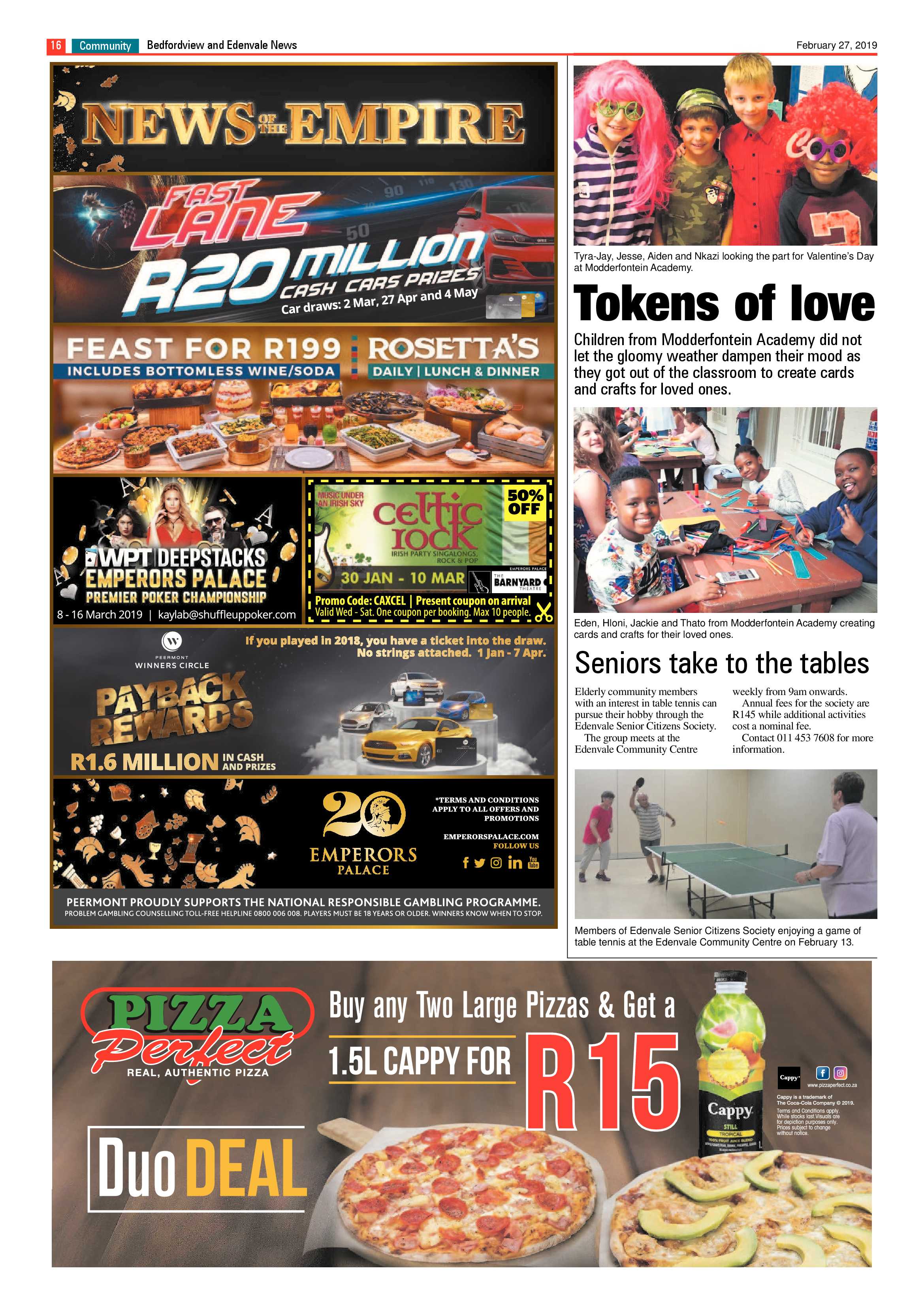 Bedfordview and Edenvale News 27 February 2019 page 16