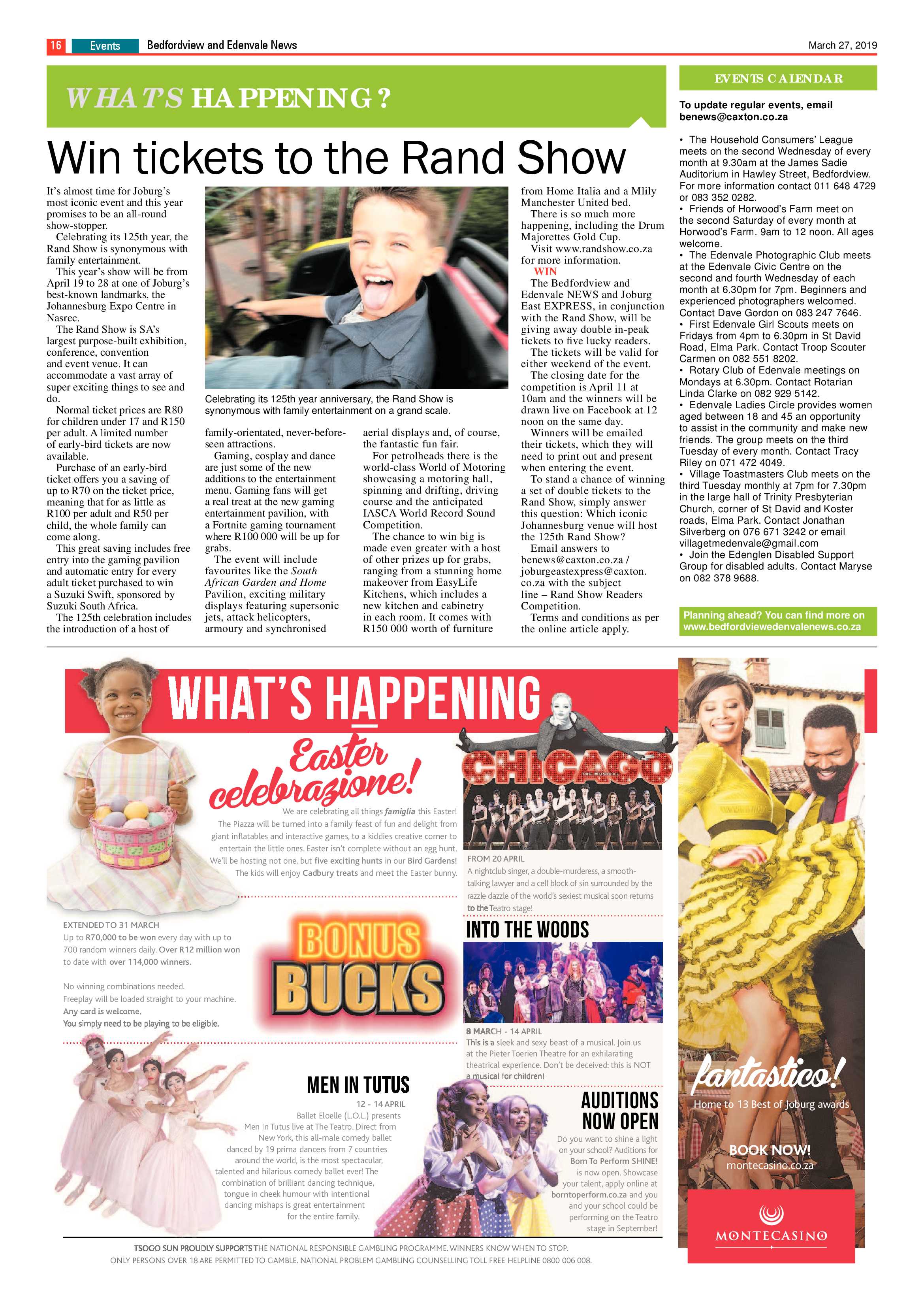 Bedfordview and Edenvale News 27 March 2019 page 16