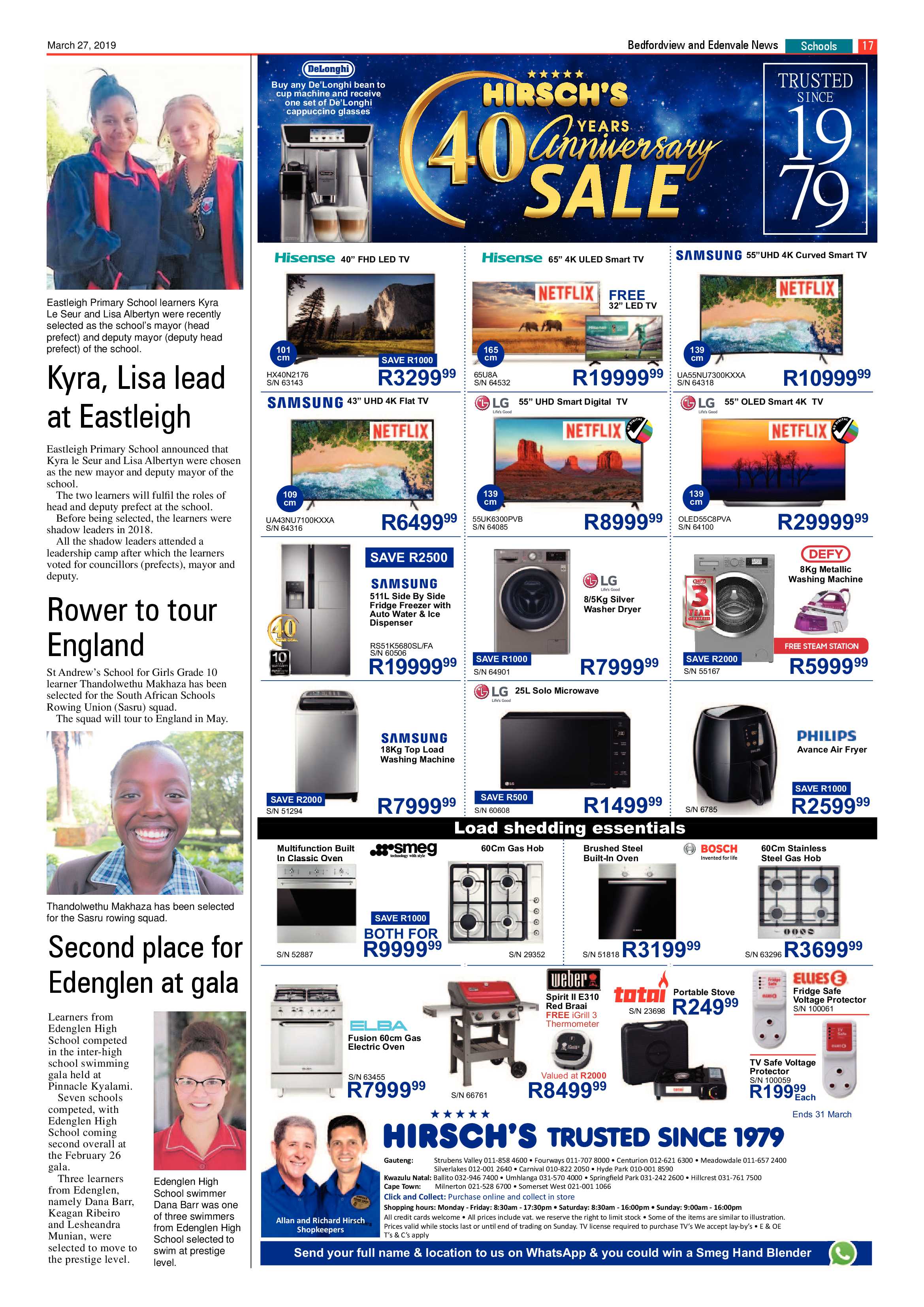 Bedfordview and Edenvale News 27 March 2019 page 17
