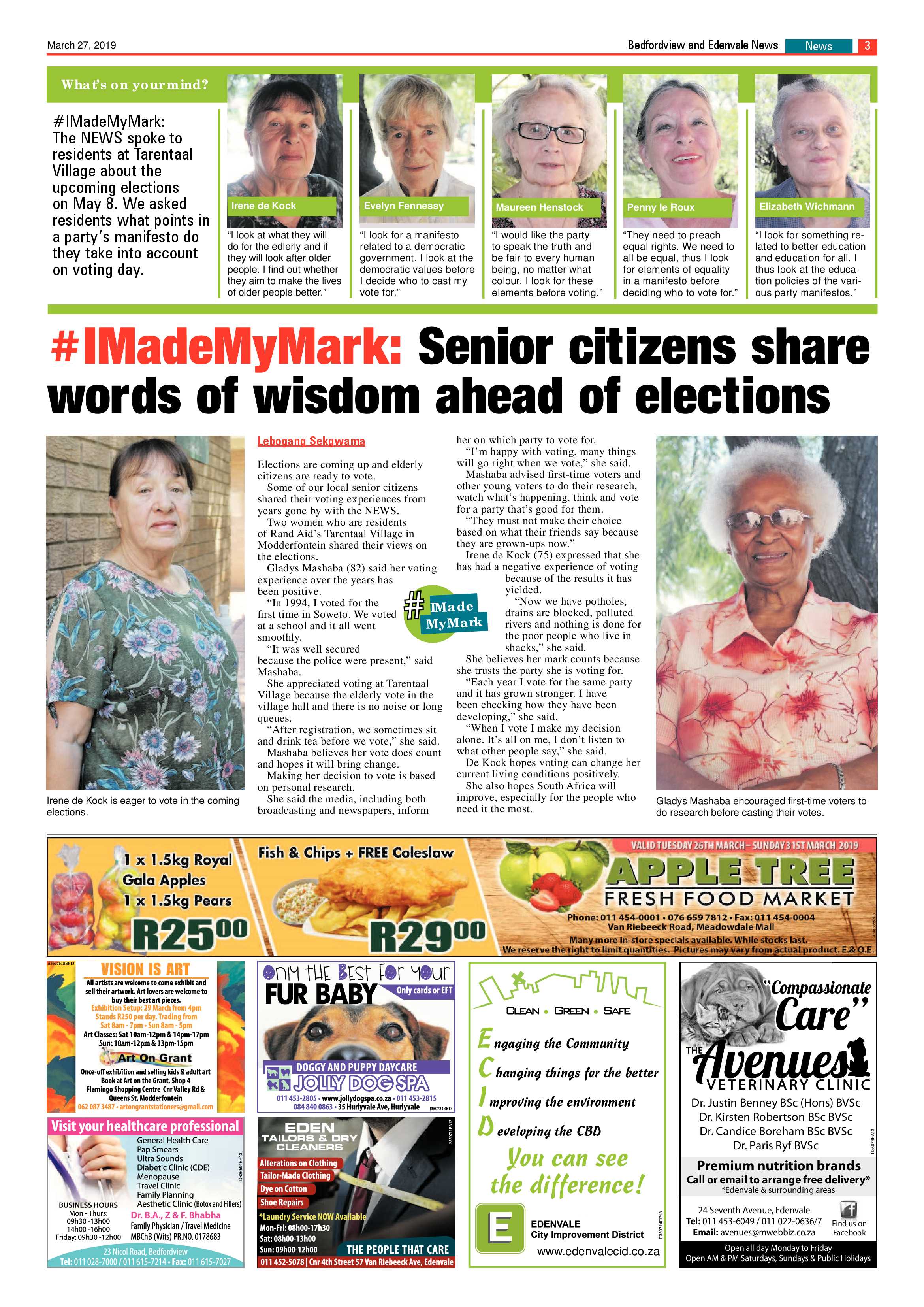 Bedfordview and Edenvale News 27 March 2019 page 3
