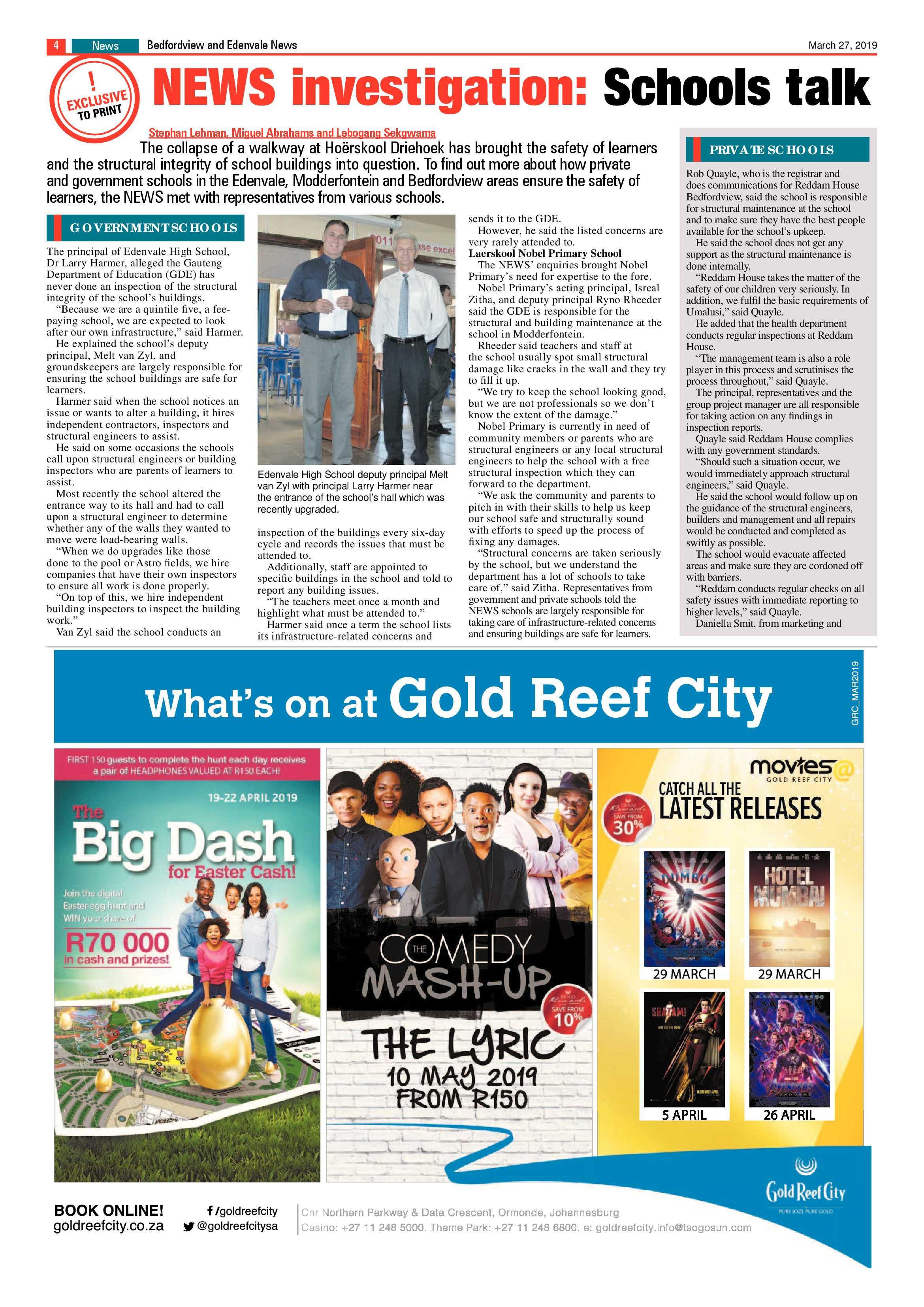 Bedfordview and Edenvale News 27 March 2019 page 4