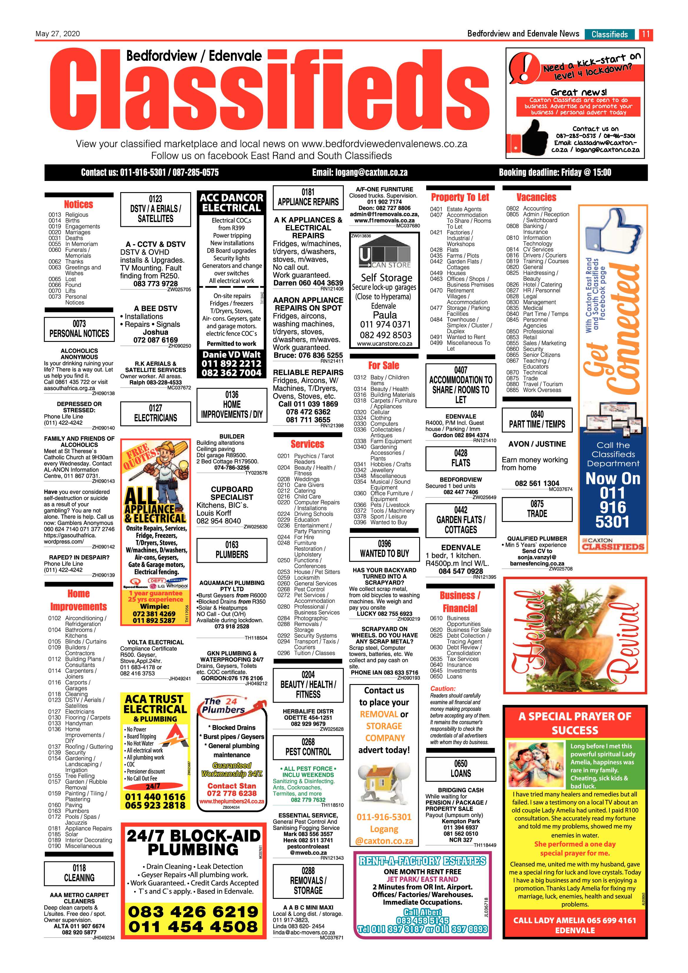 Bedfordview and Edenvale News 27 May 2020 page 11