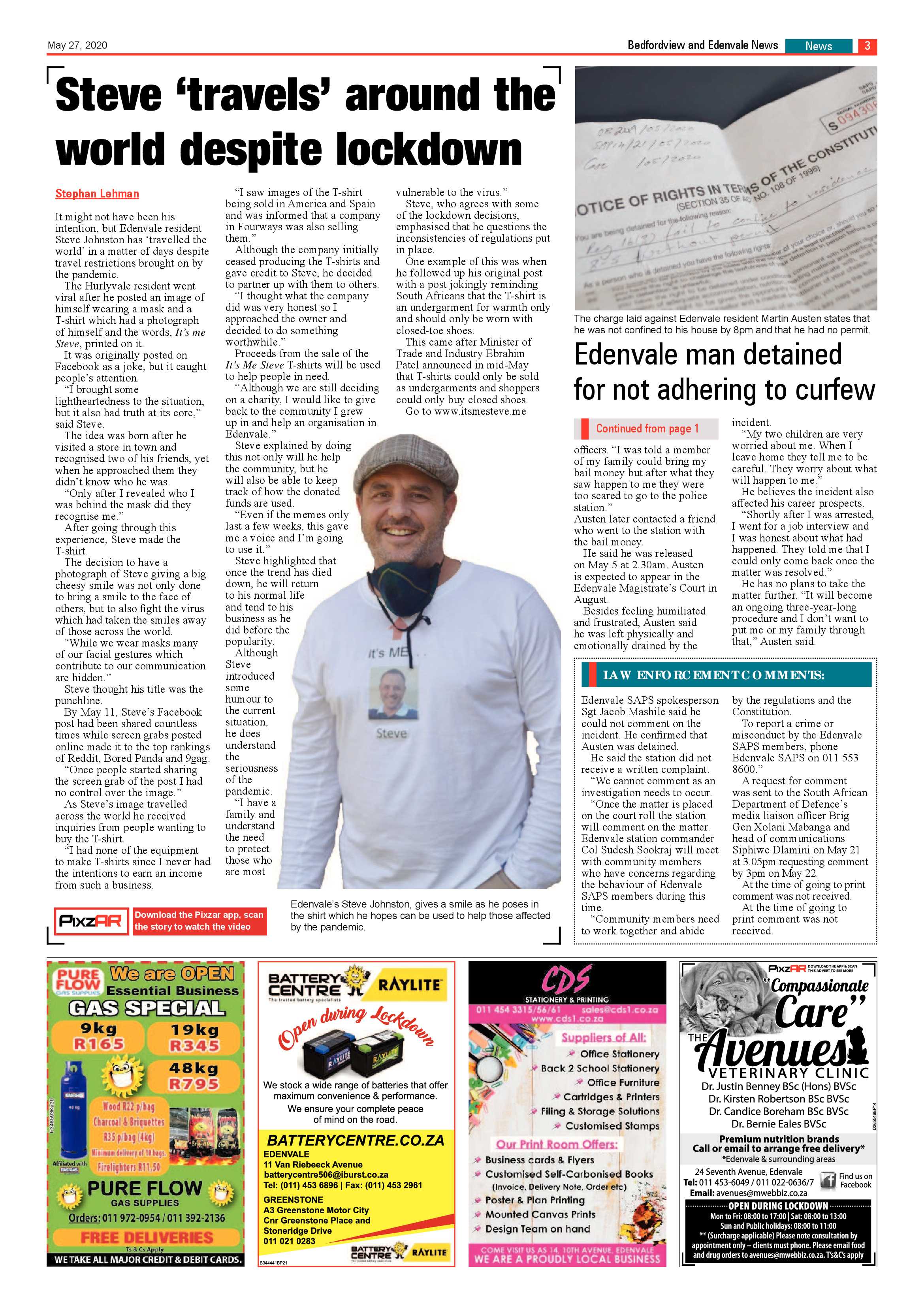 Bedfordview and Edenvale News 27 May 2020 page 3