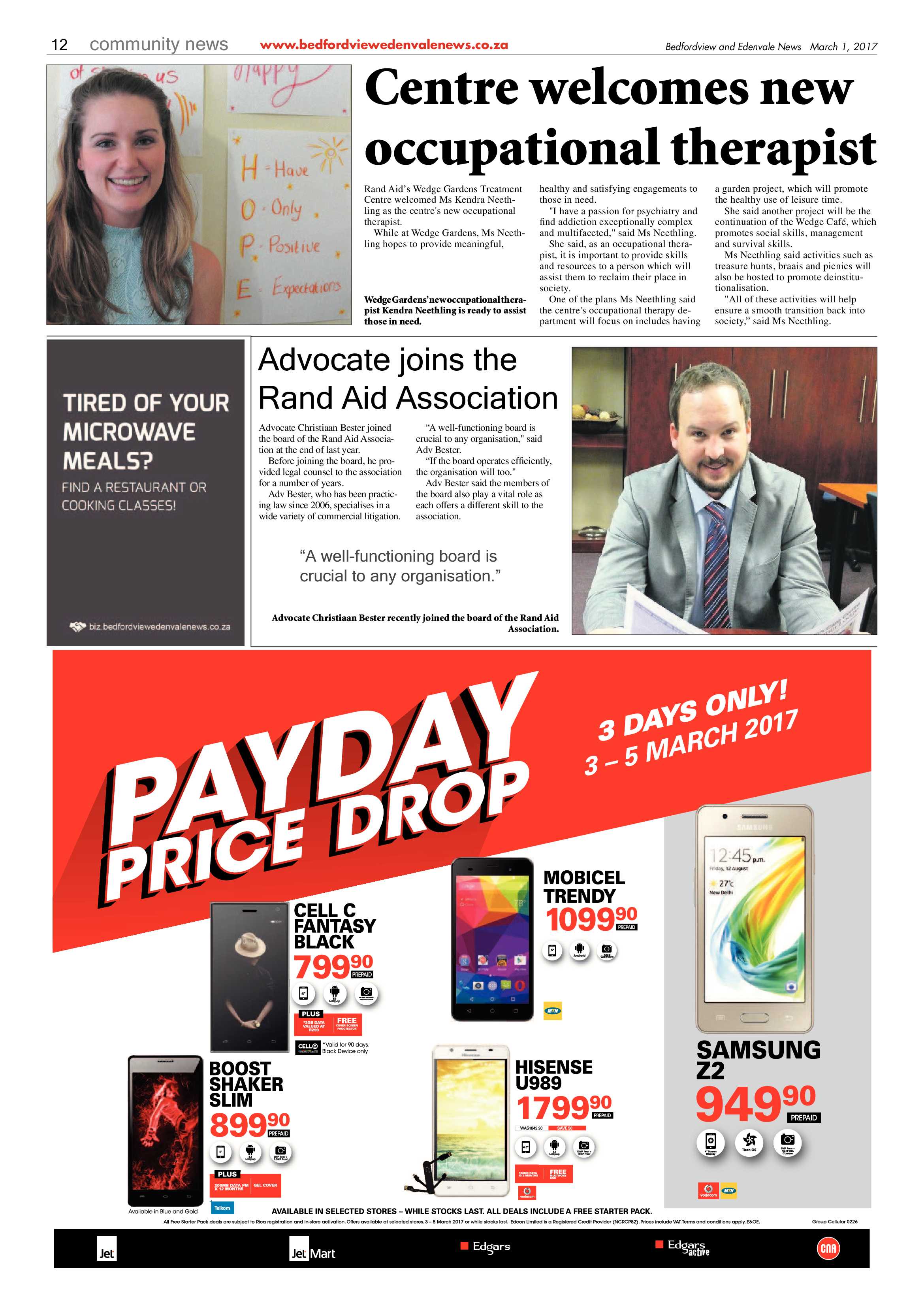 Bedfordview and Edenvale News 01 March 2017 page 12