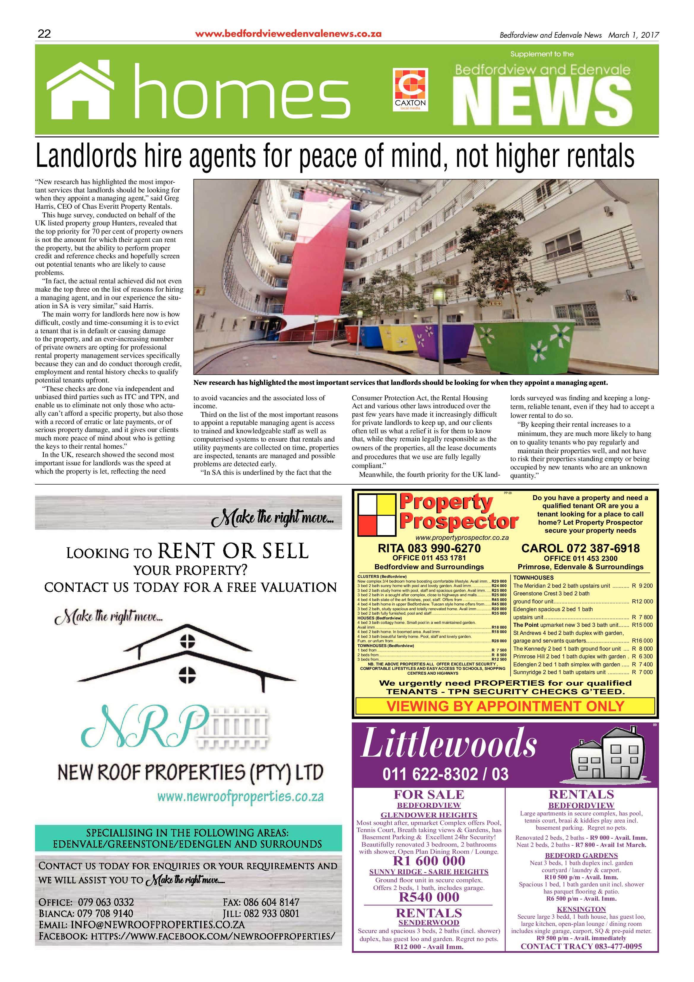 Bedfordview and Edenvale News 01 March 2017 page 22