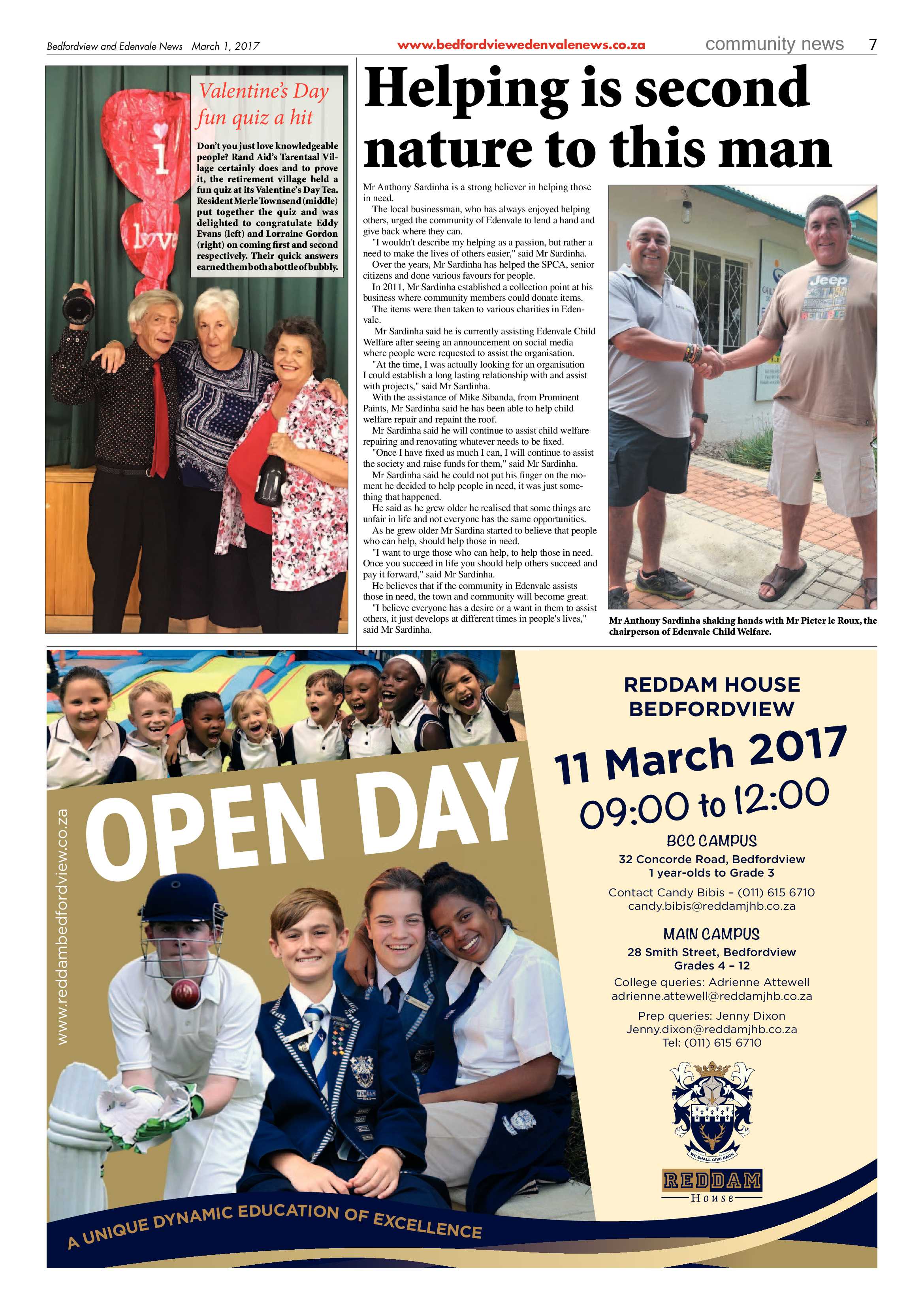 Bedfordview and Edenvale News 01 March 2017 page 7
