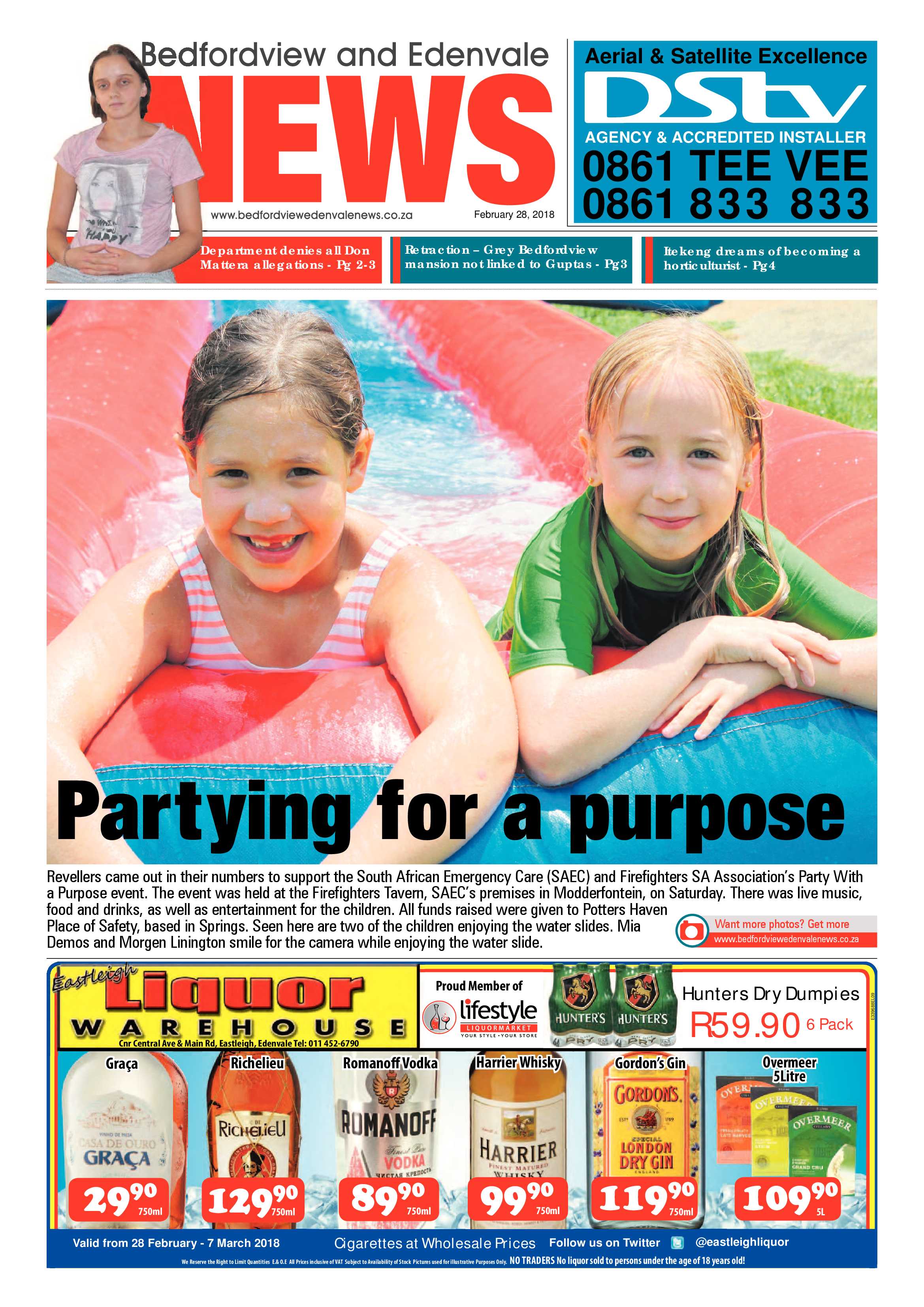 Bedfordview and Edenvale News 28 February 2018 page 1