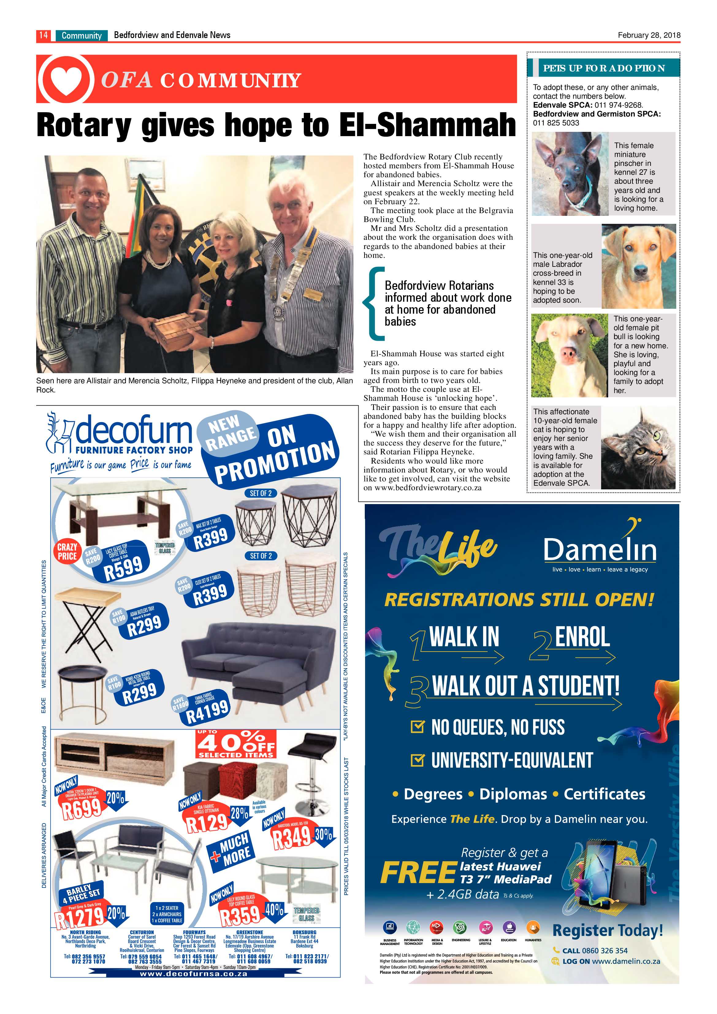 Bedfordview and Edenvale News 28 February 2018 page 14