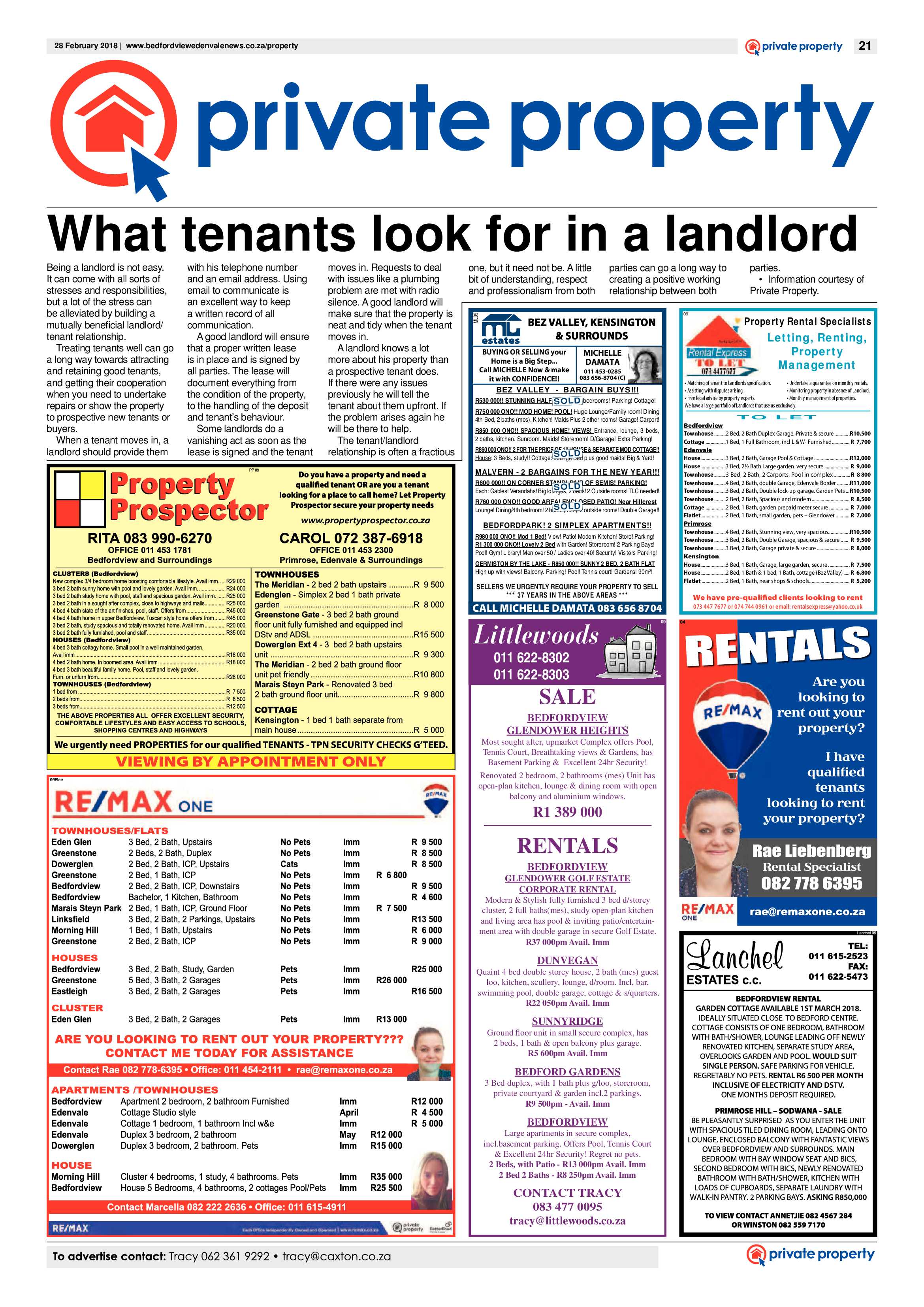 Bedfordview and Edenvale News 28 February 2018 page 21