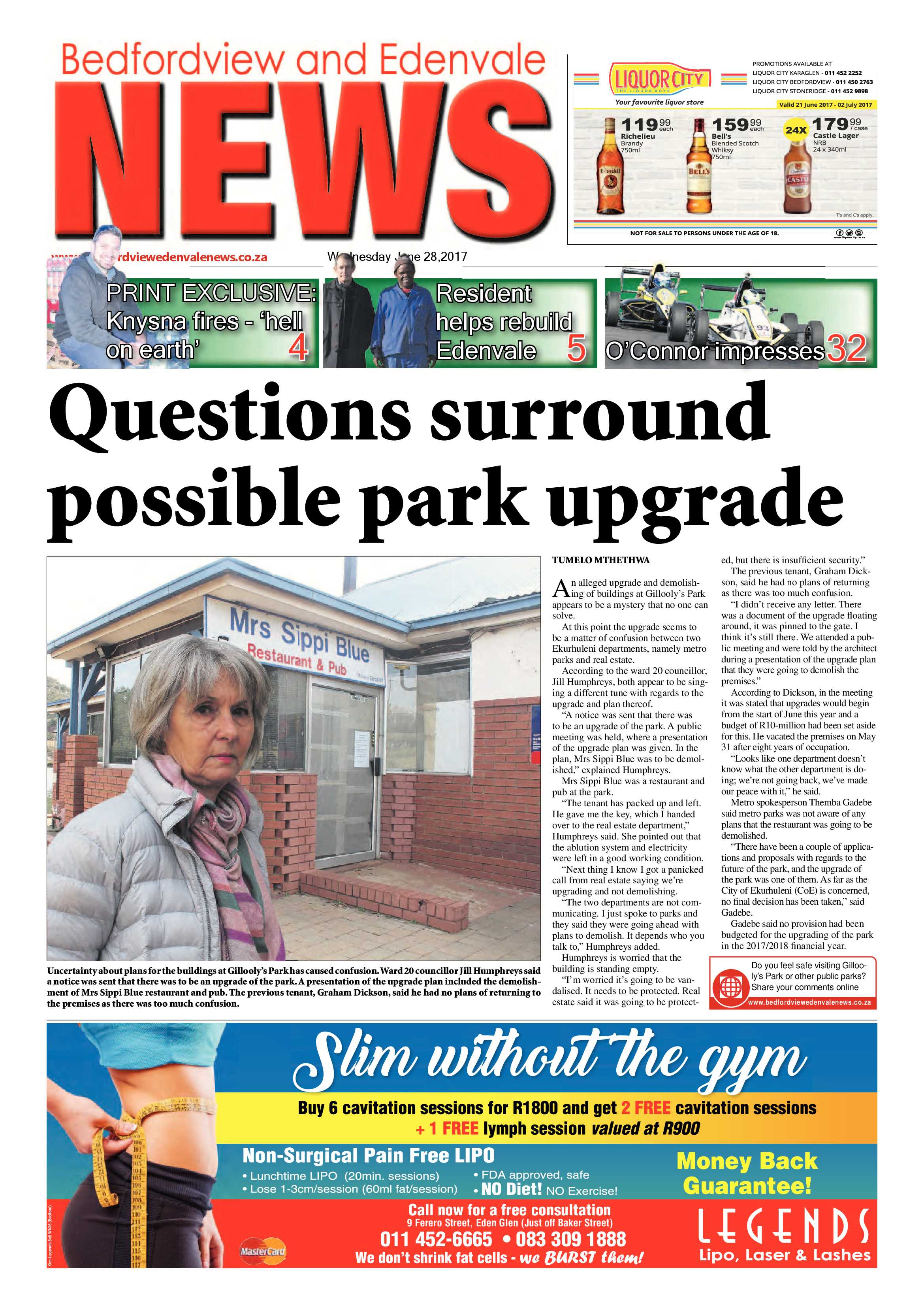 Bedfordview and Edenvale News 28 June 2017 page 1