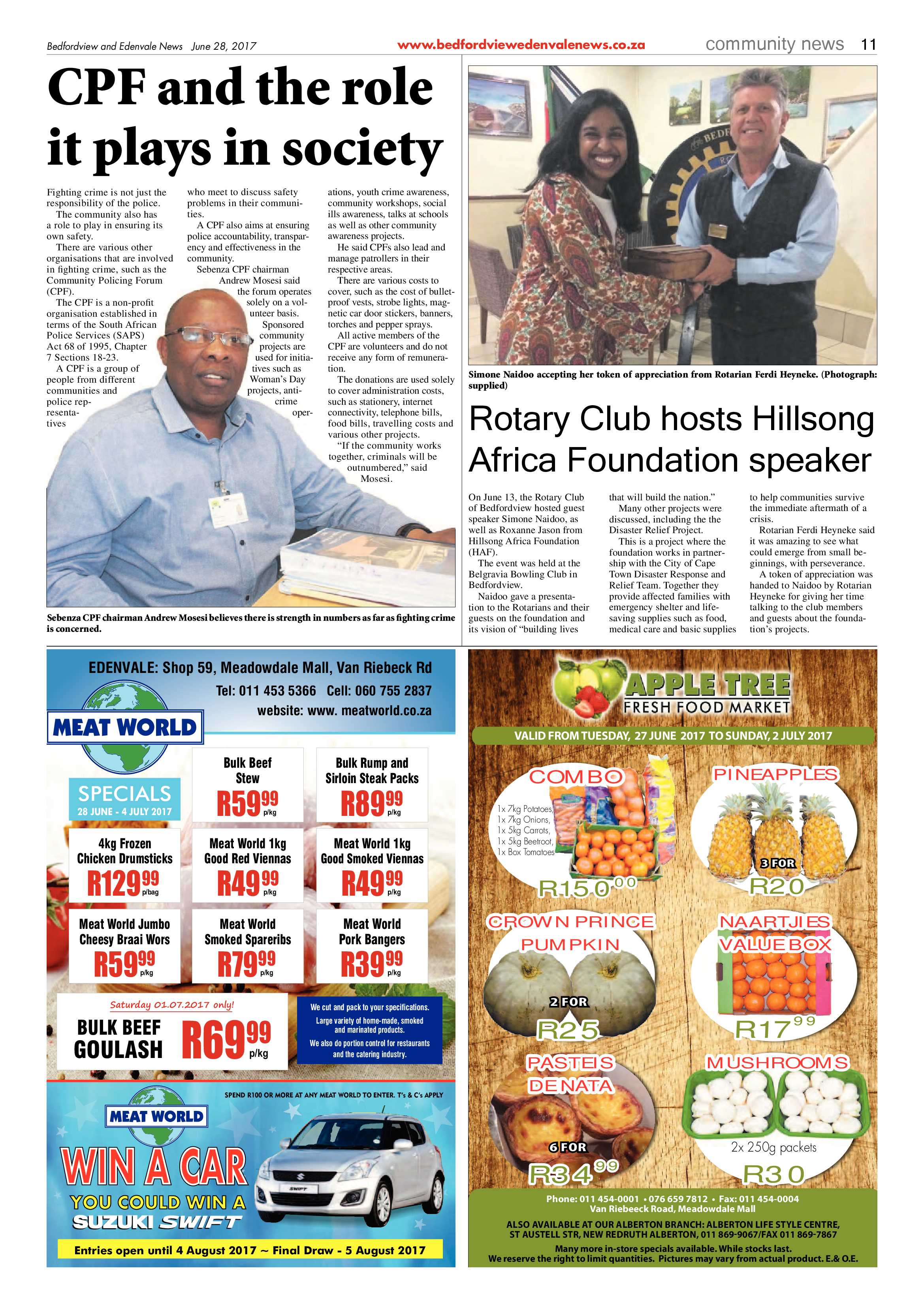 Bedfordview and Edenvale News 28 June 2017 page 11