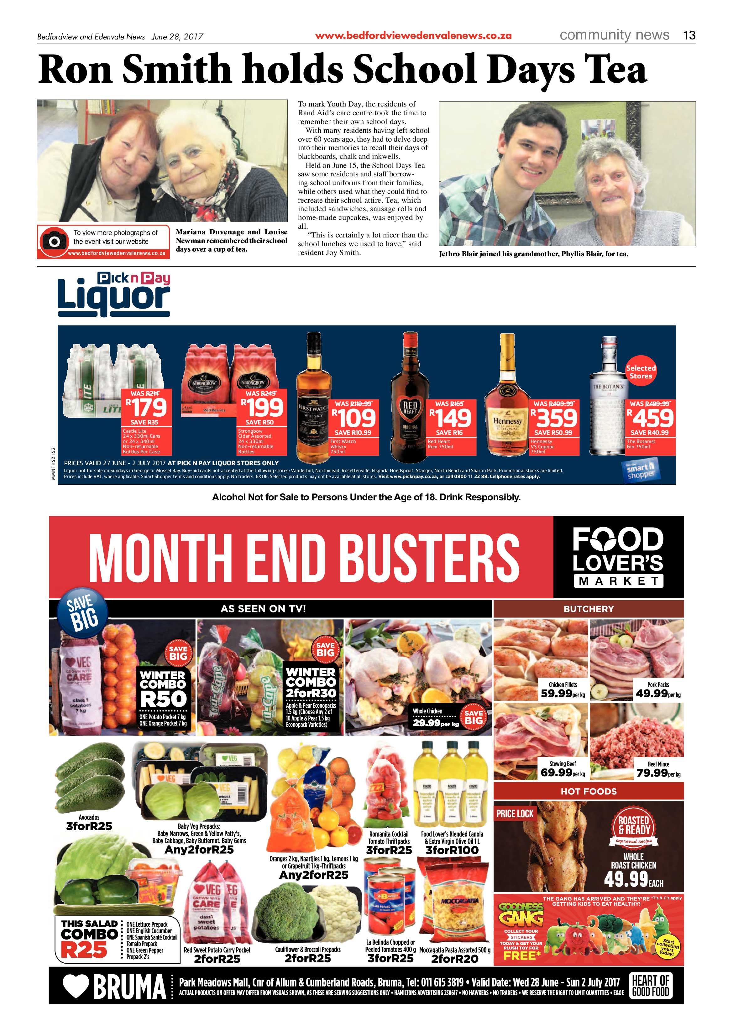 Bedfordview and Edenvale News 28 June 2017 page 13