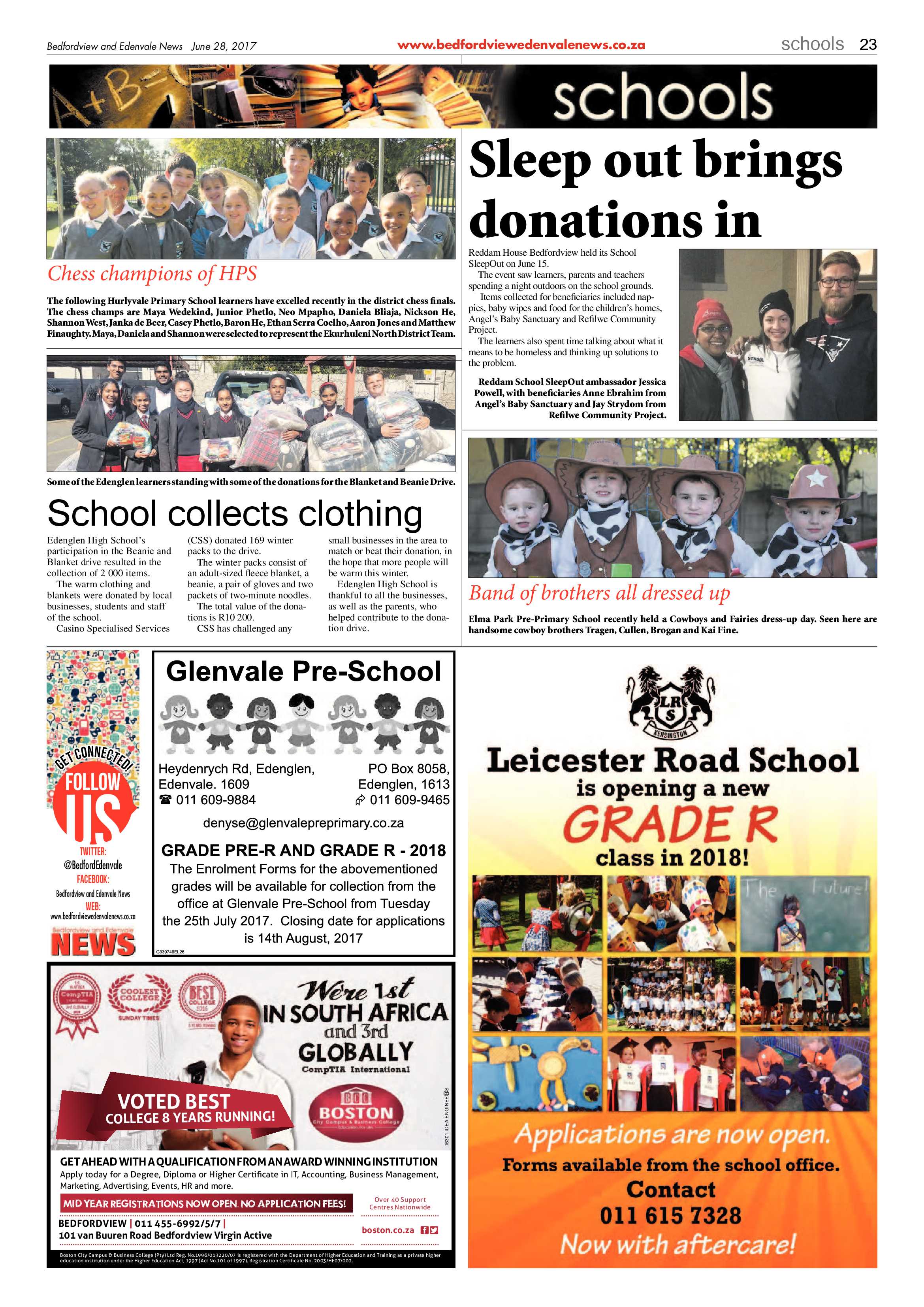 Bedfordview and Edenvale News 28 June 2017 page 23