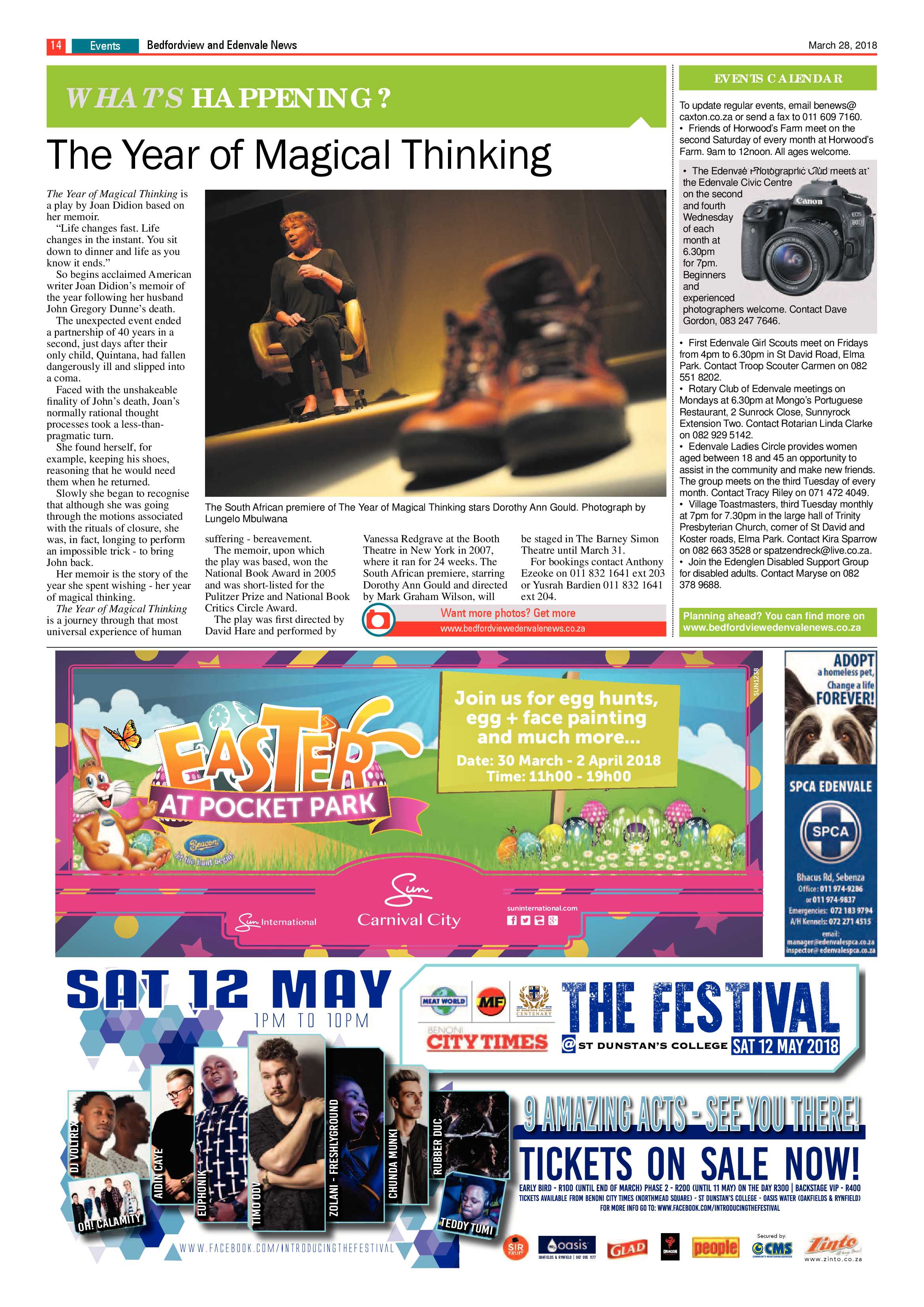 Bedfordview and Edenvale News 28 March 2018 page 14