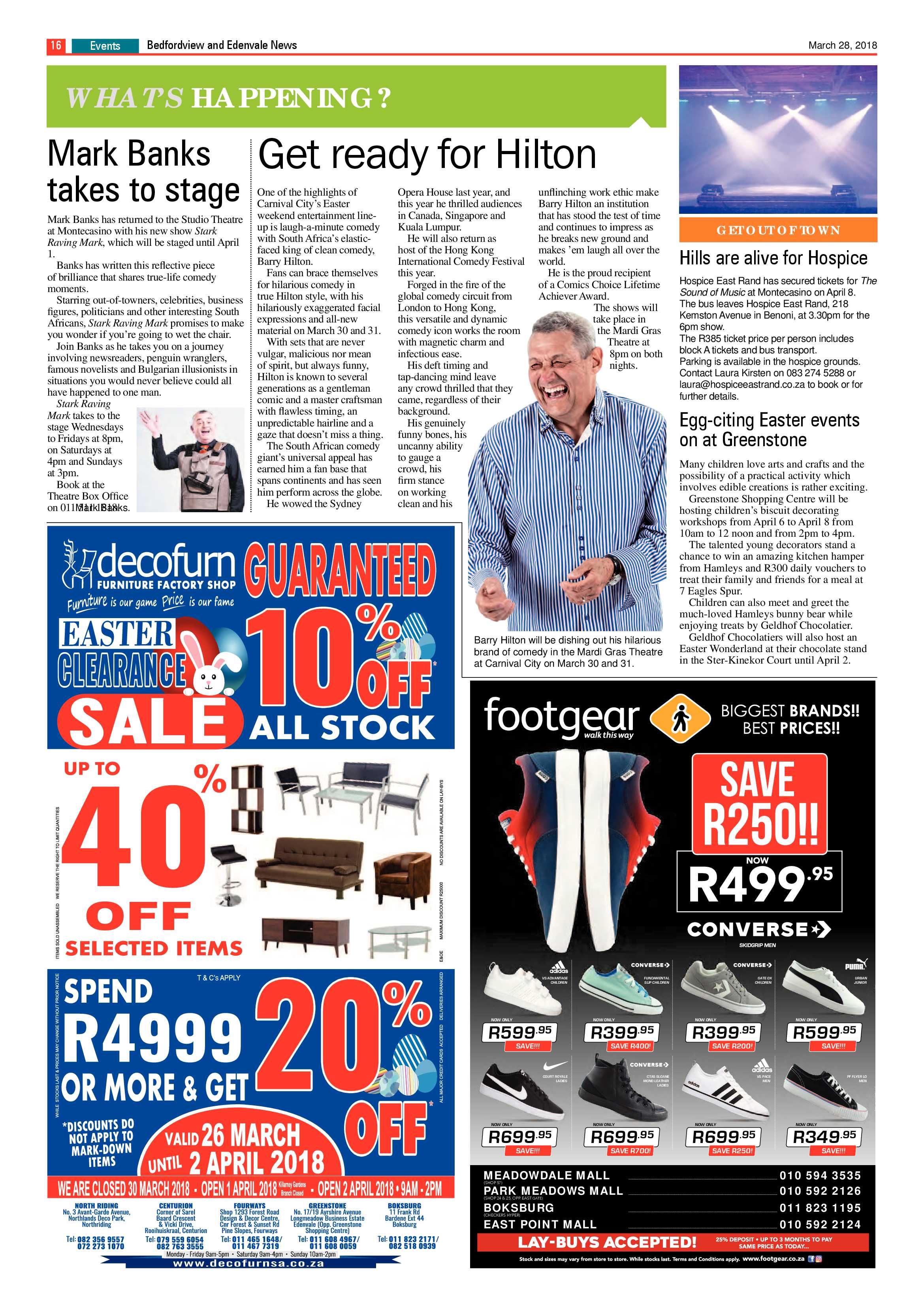 Bedfordview and Edenvale News 28 March 2018 page 16