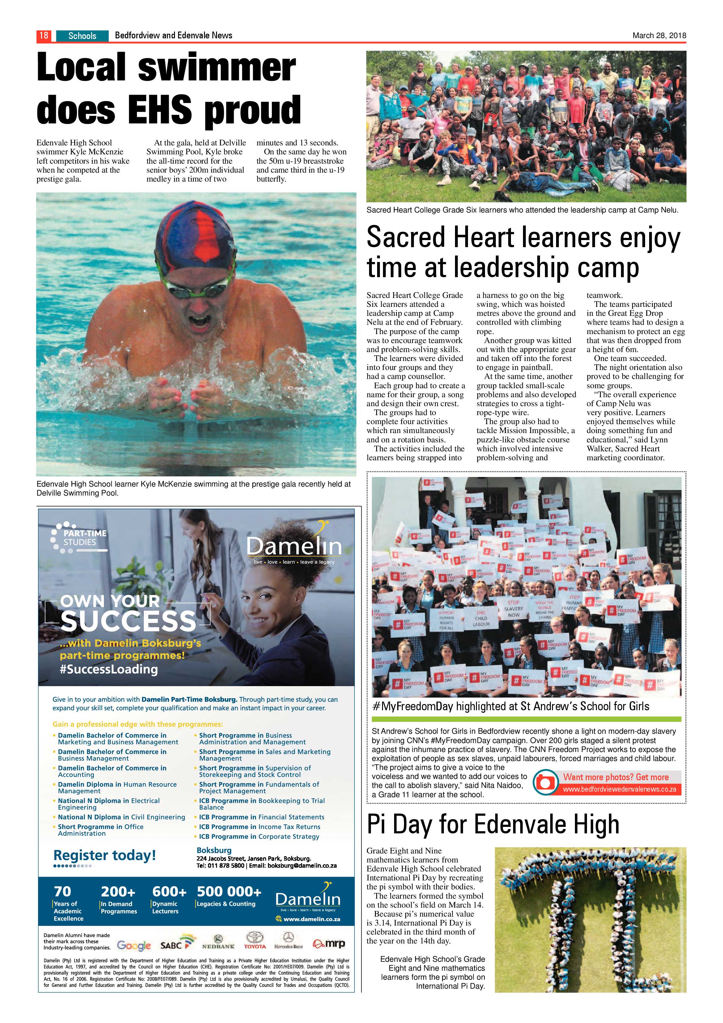 Bedfordview and Edenvale News 28 March 2018 page 18