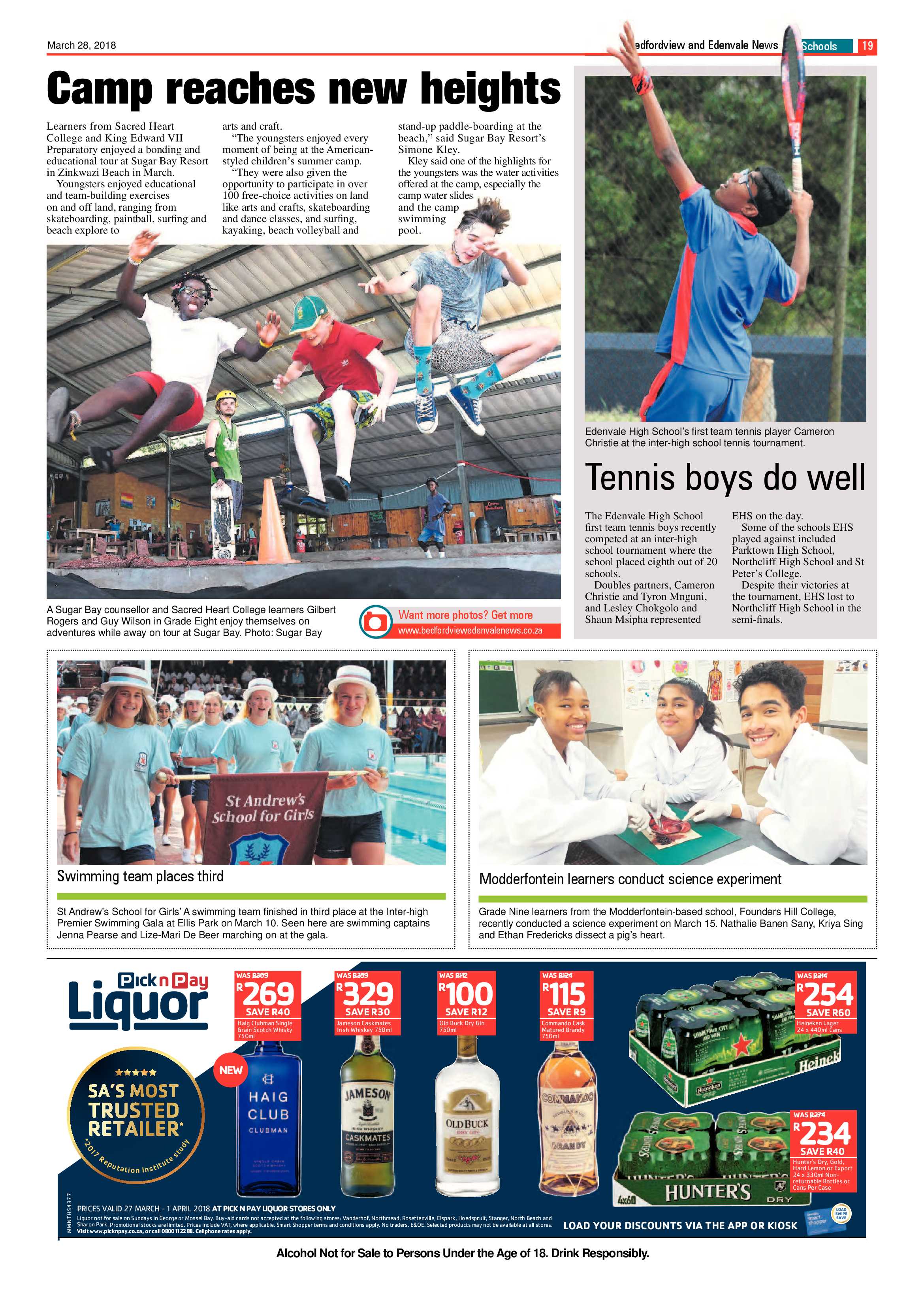 Bedfordview and Edenvale News 28 March 2018 page 19