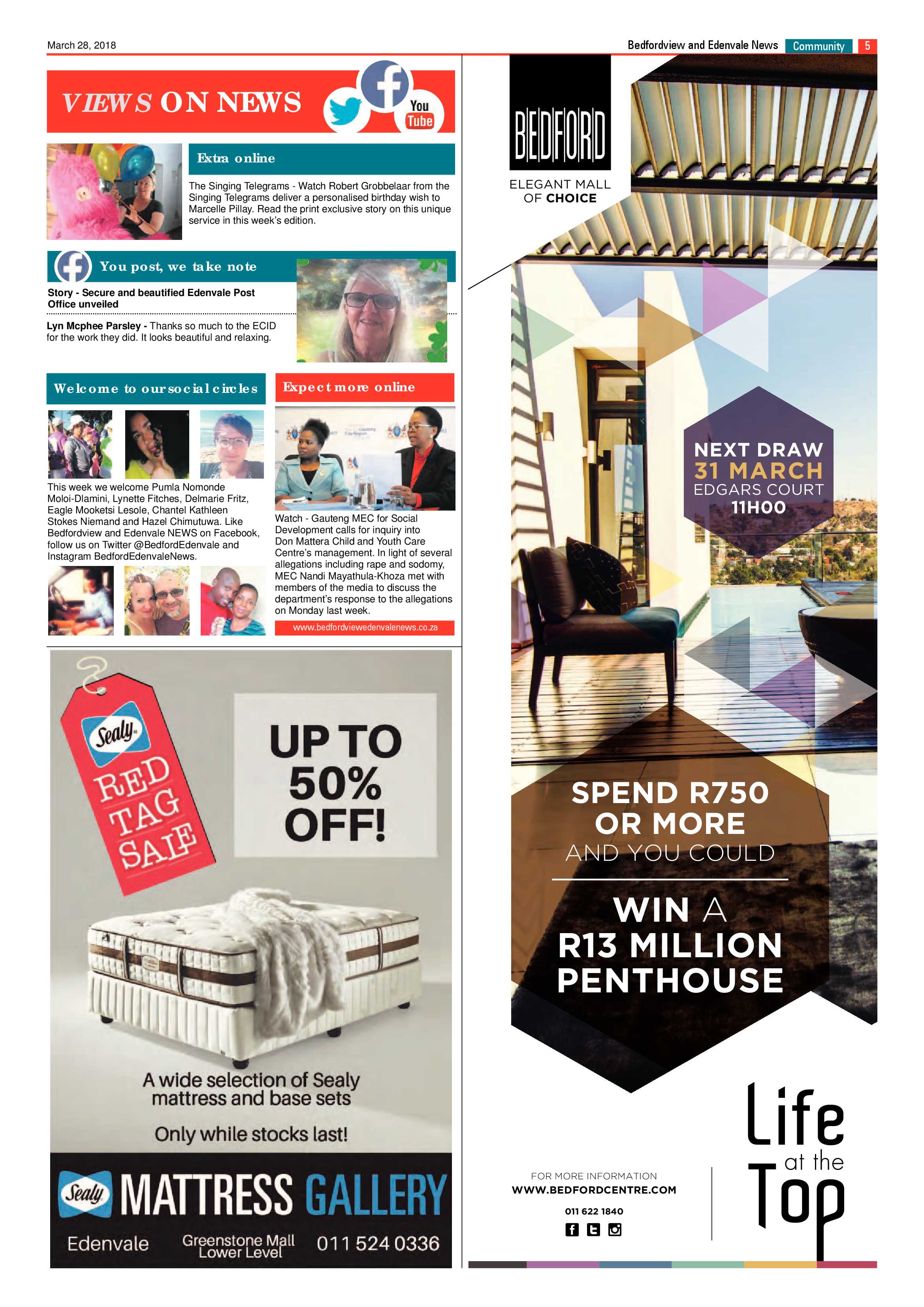 Bedfordview and Edenvale News 28 March 2018 page 5