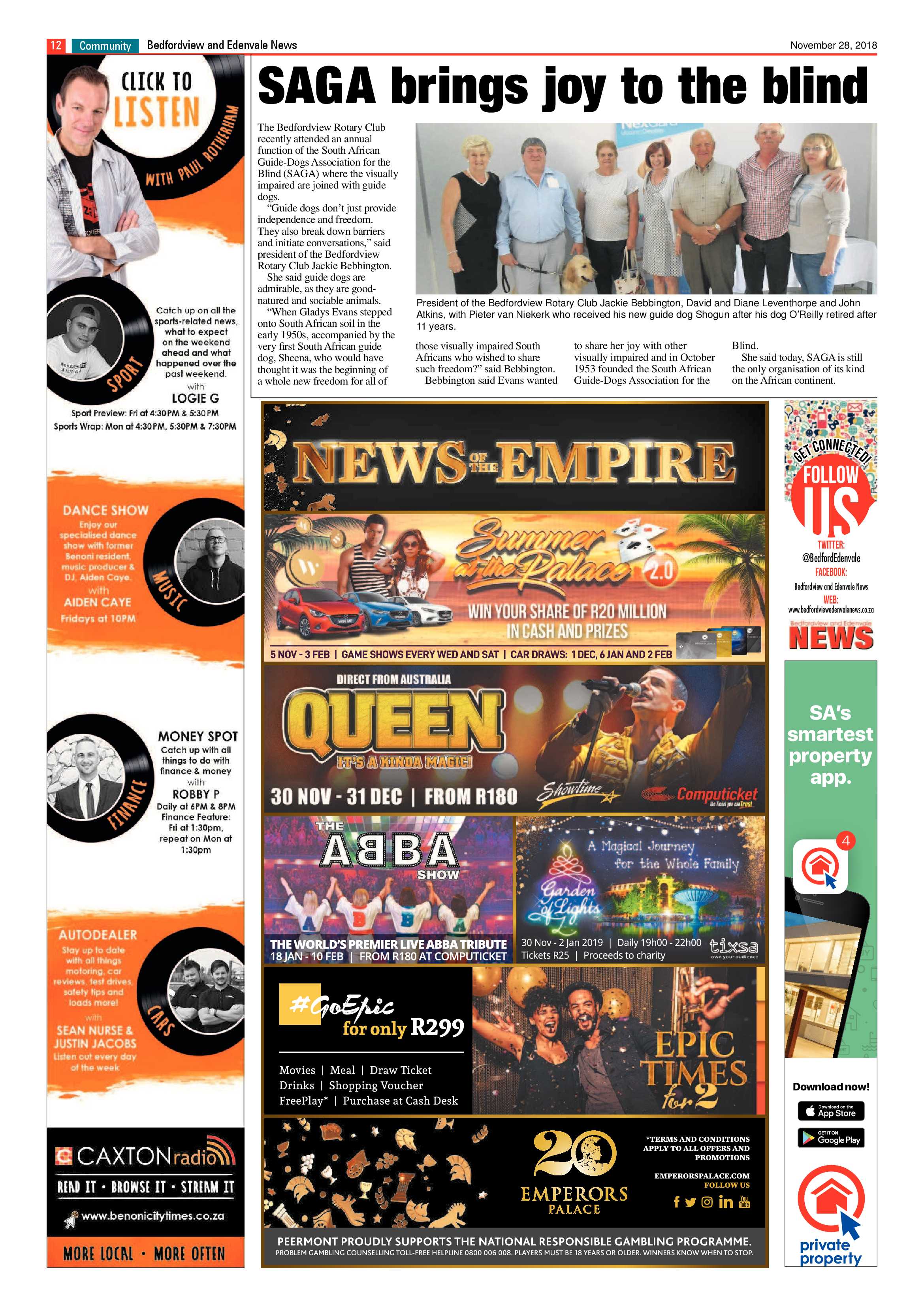 Bedfordview and Edenvale News 28 November 2018 page 12