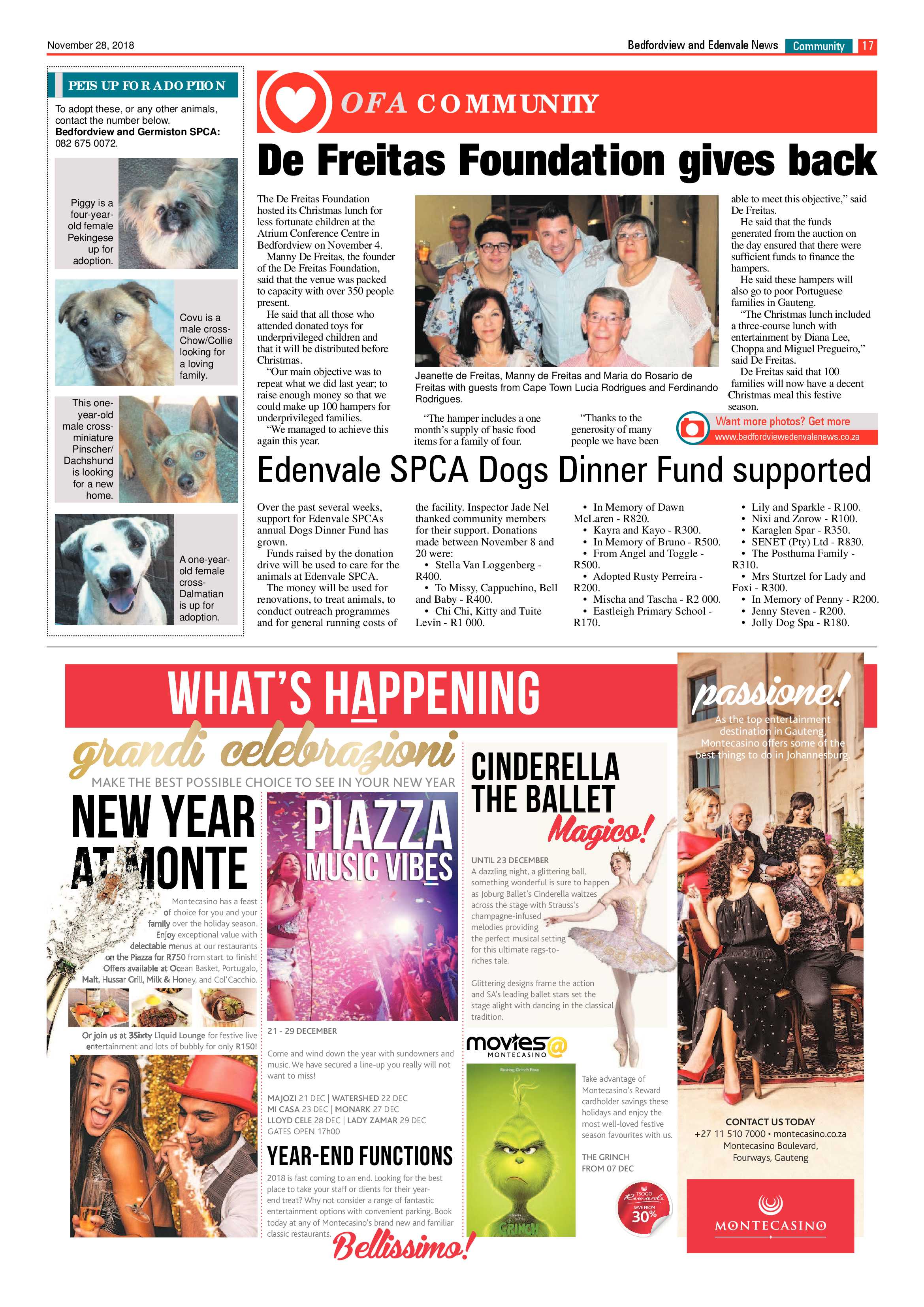 Bedfordview and Edenvale News 28 November 2018 page 17