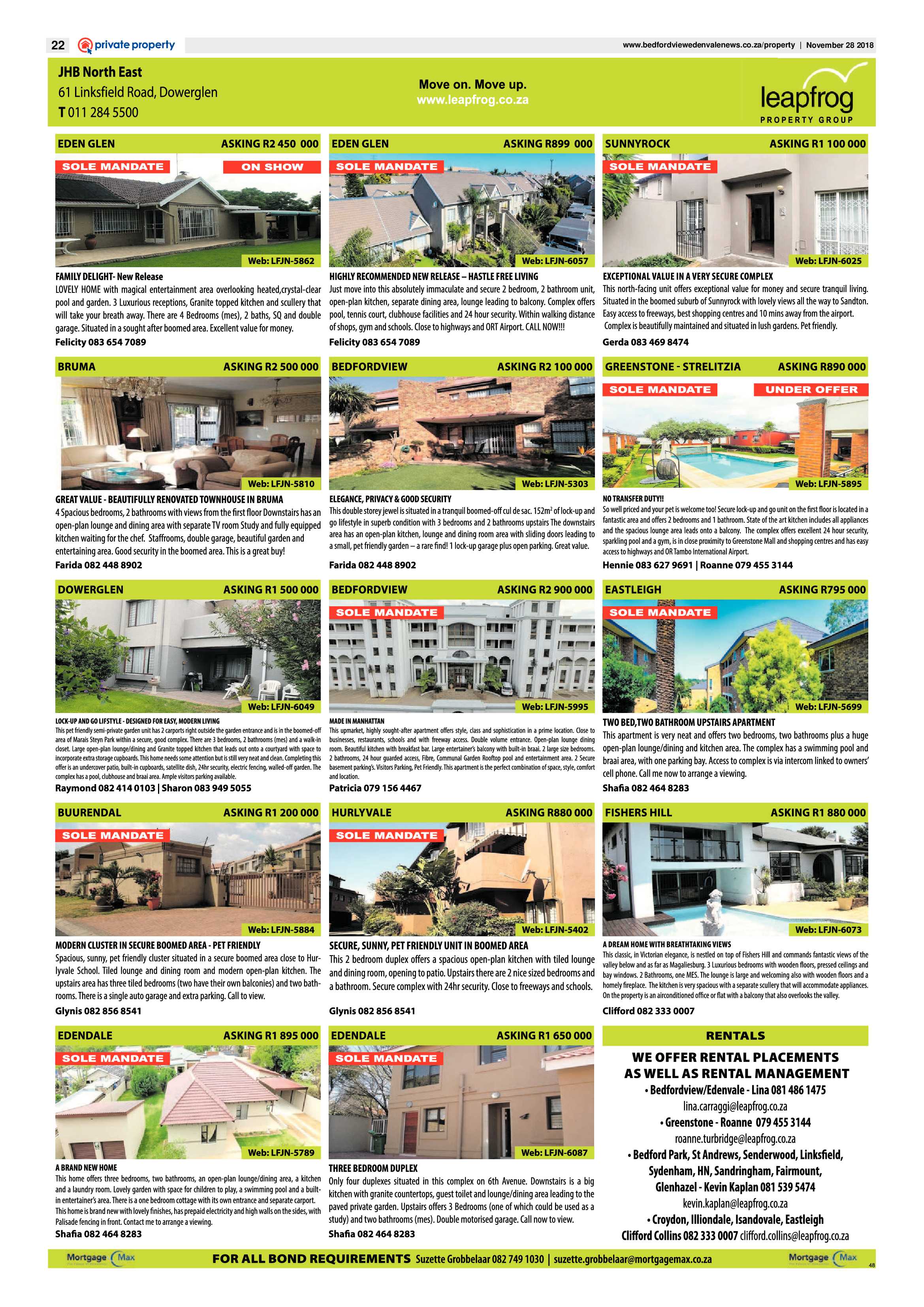 Bedfordview and Edenvale News 28 November 2018 page 22