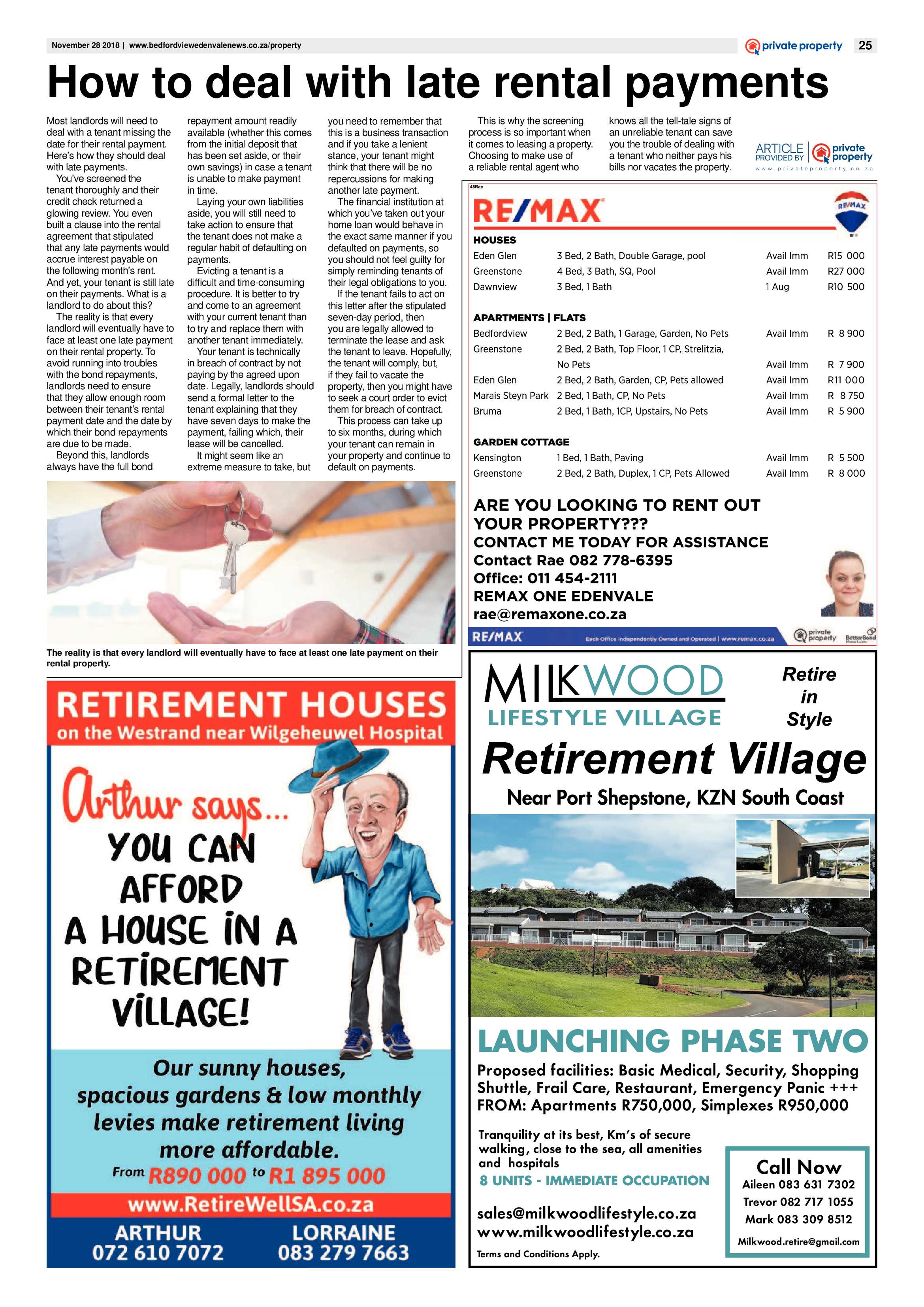 Bedfordview and Edenvale News 28 November 2018 page 25