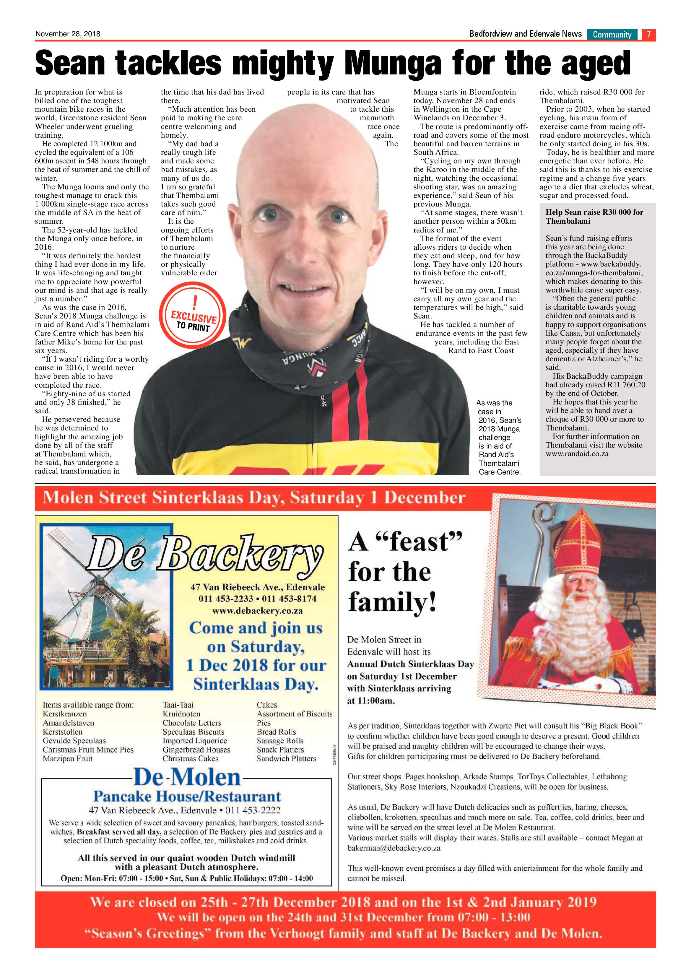 Bedfordview and Edenvale News 28 November 2018 page 7