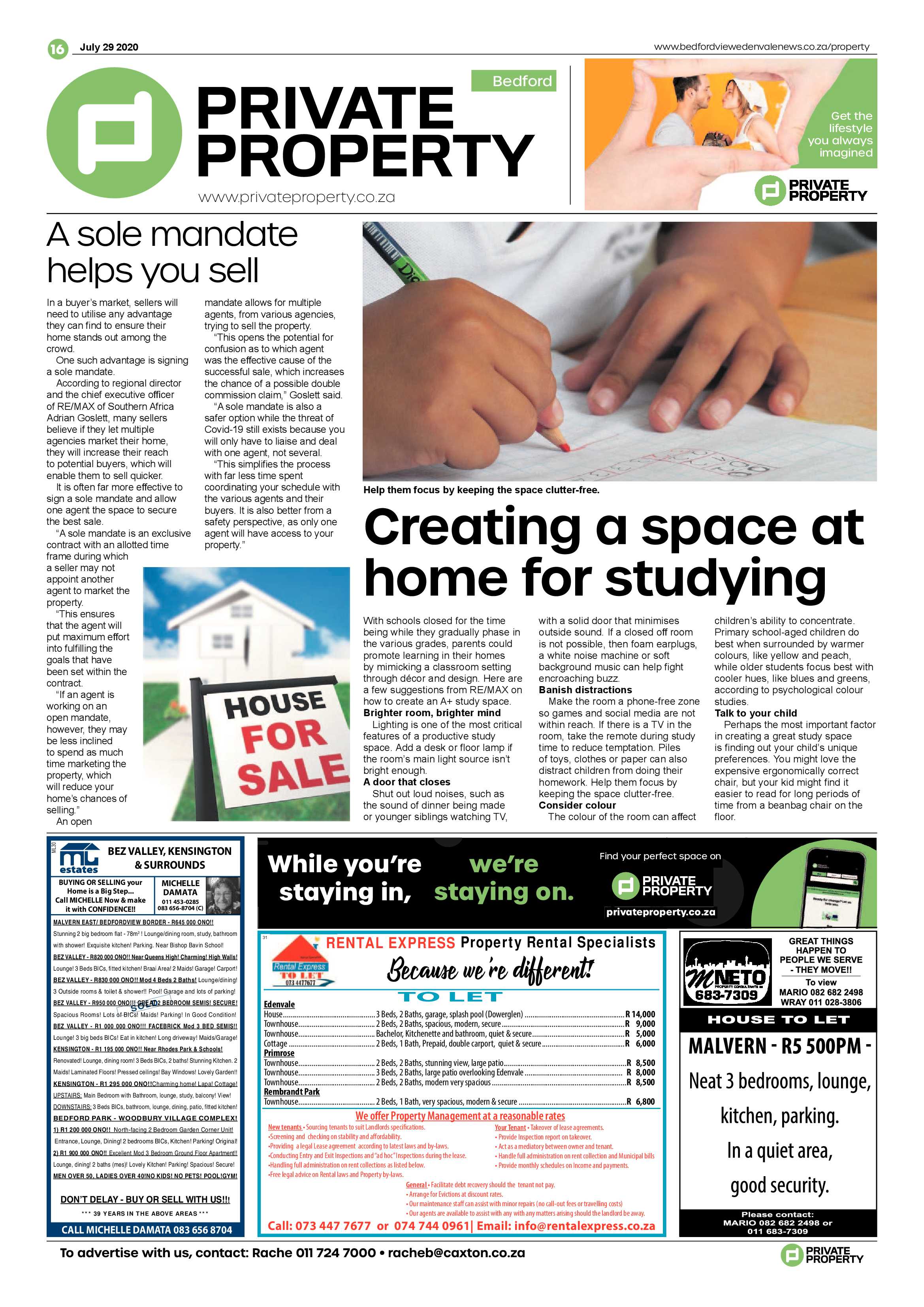 Bedfordview and Edenvale News 29 July 2020 page 16