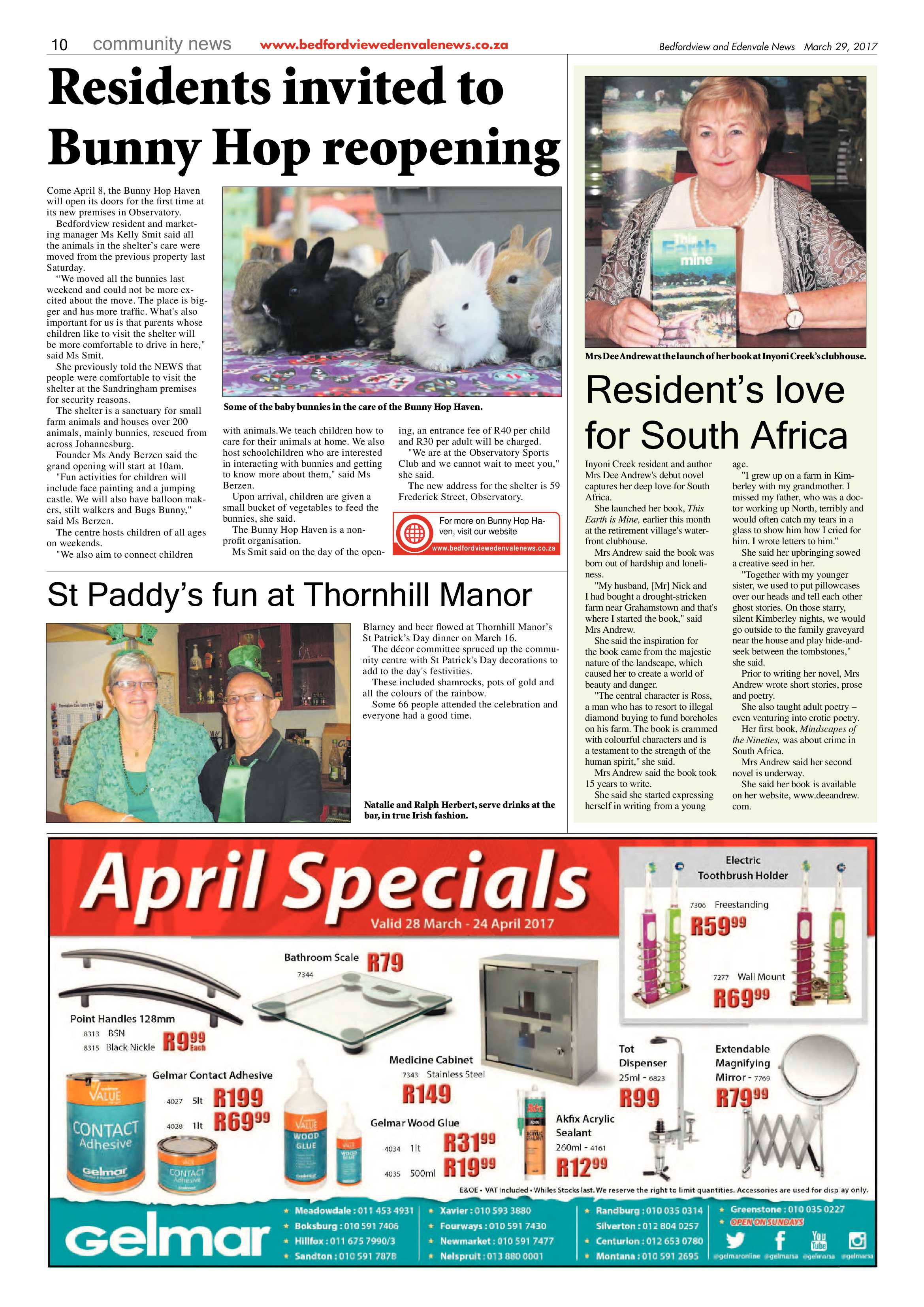 Bedfordview and Edenvale News 29 March 2017 page 10