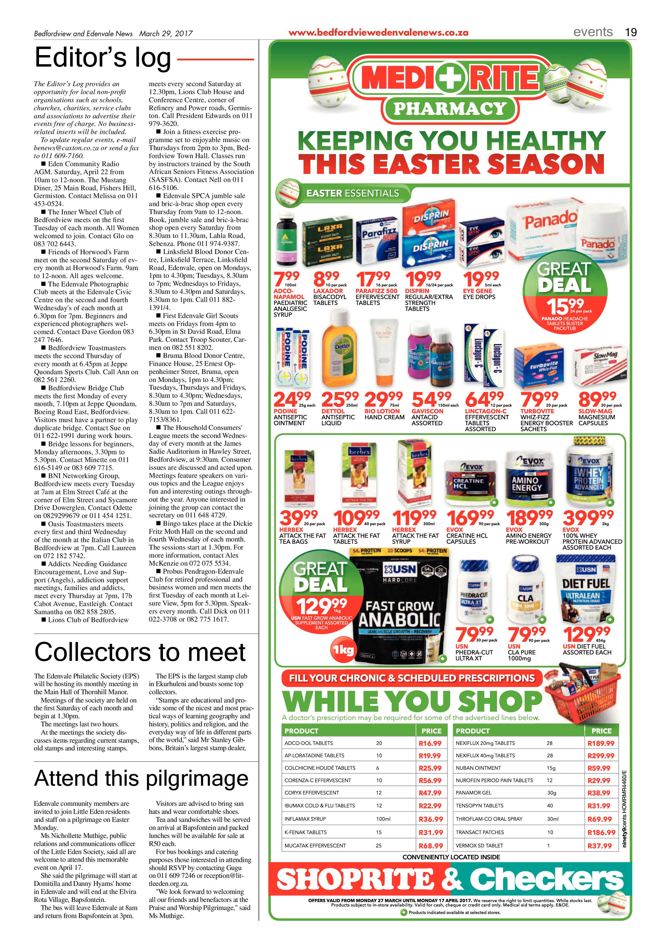 Bedfordview and Edenvale News 29 March 2017 page 19