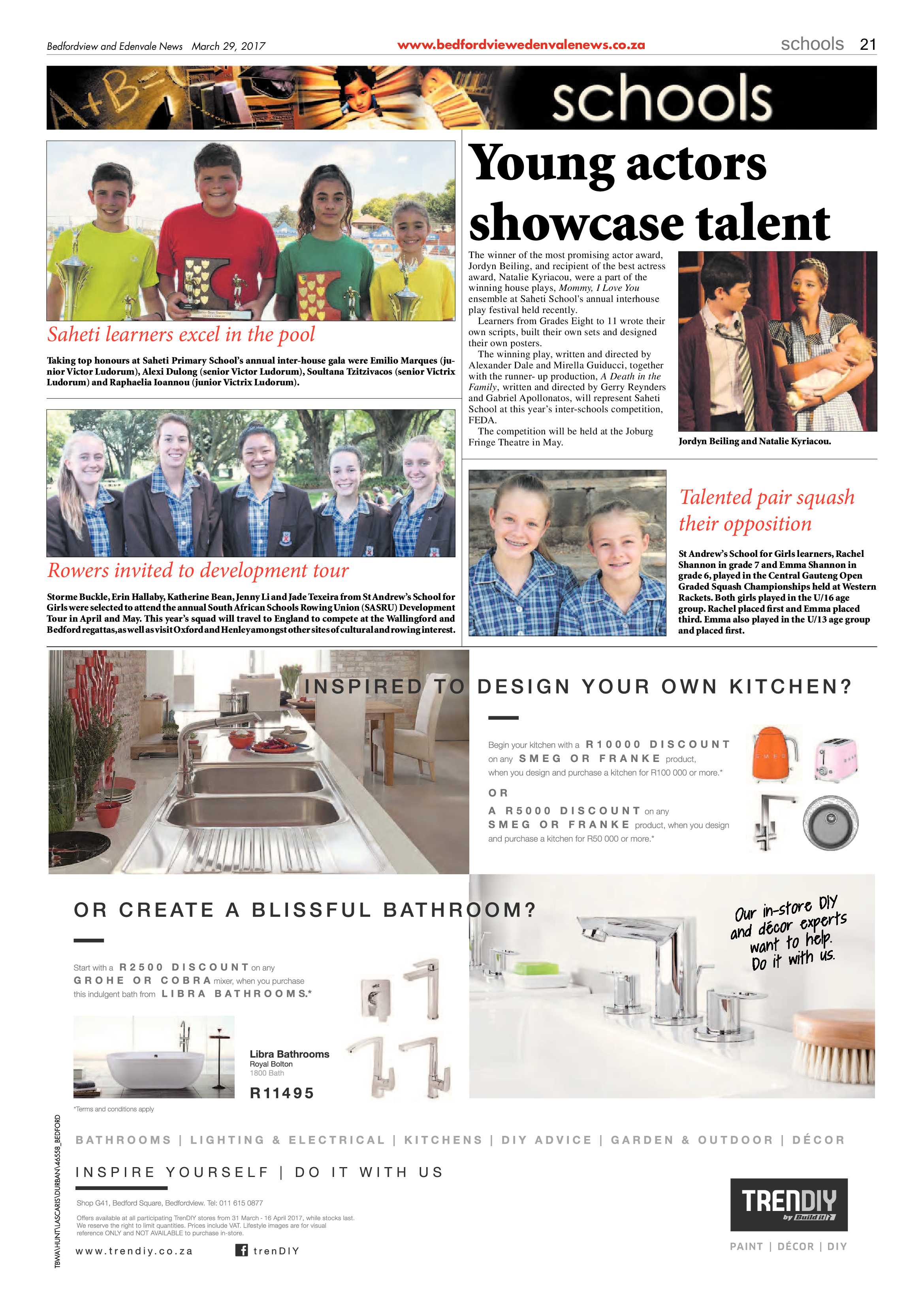 Bedfordview and Edenvale News 29 March 2017 page 21
