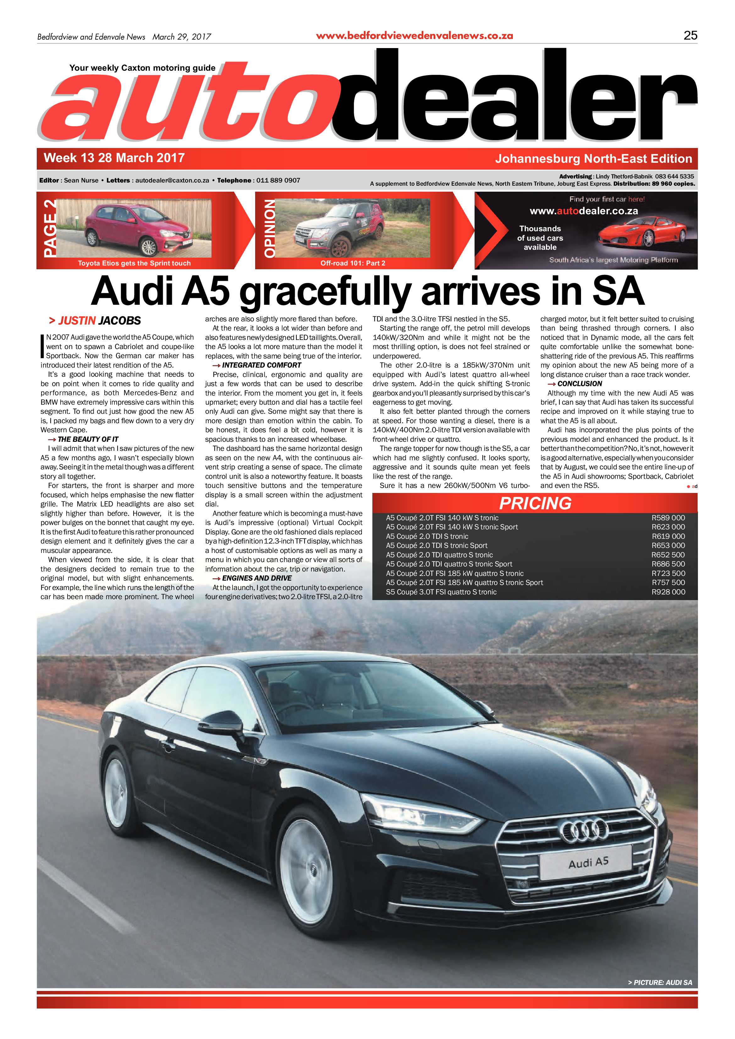 Bedfordview and Edenvale News 29 March 2017 page 25