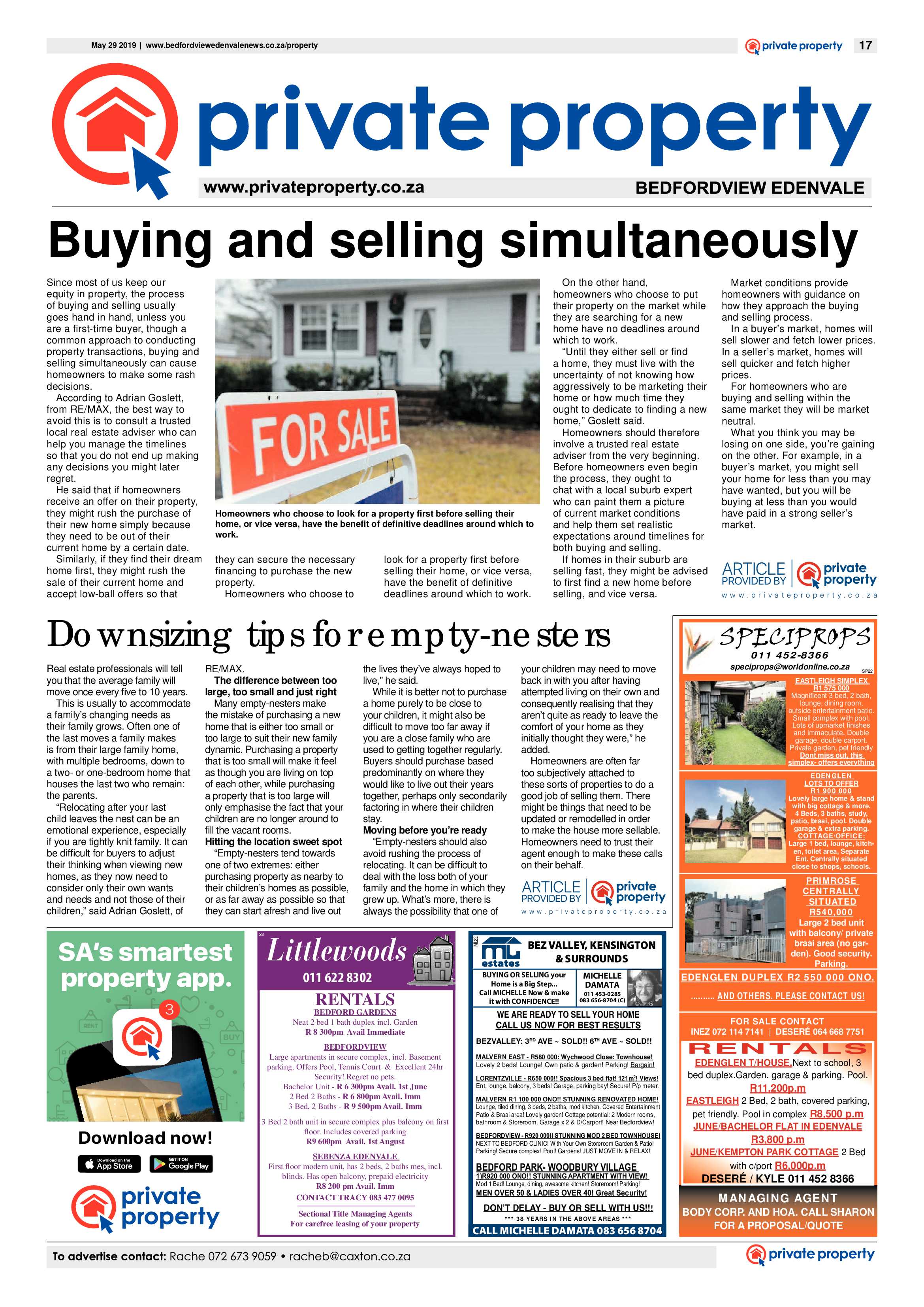 Bedfordview and Edenvale News 29 May 2019 page 17