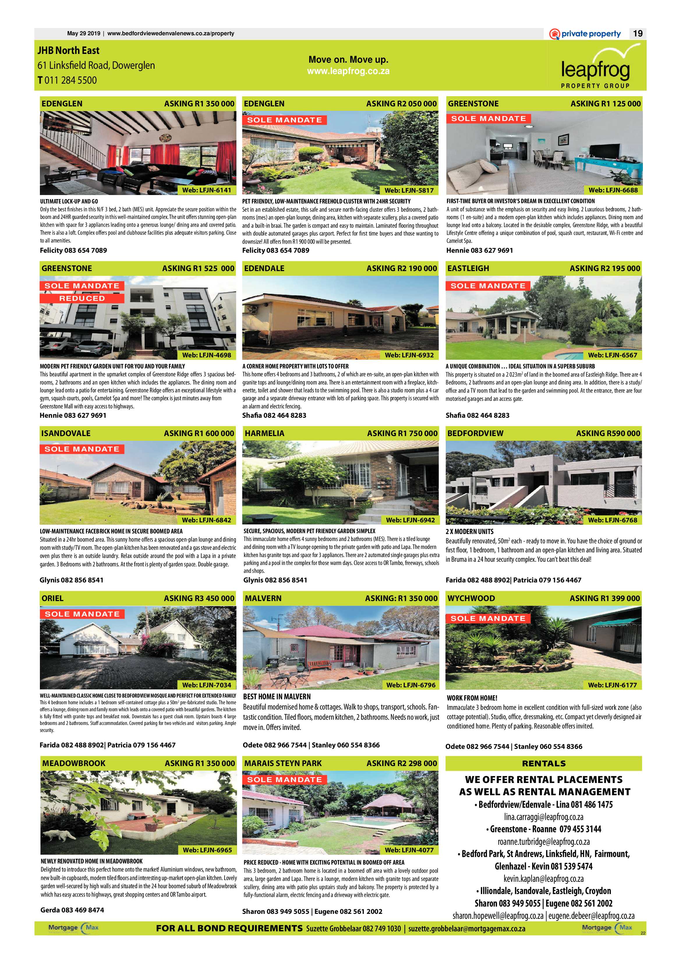Bedfordview and Edenvale News 29 May 2019 page 19