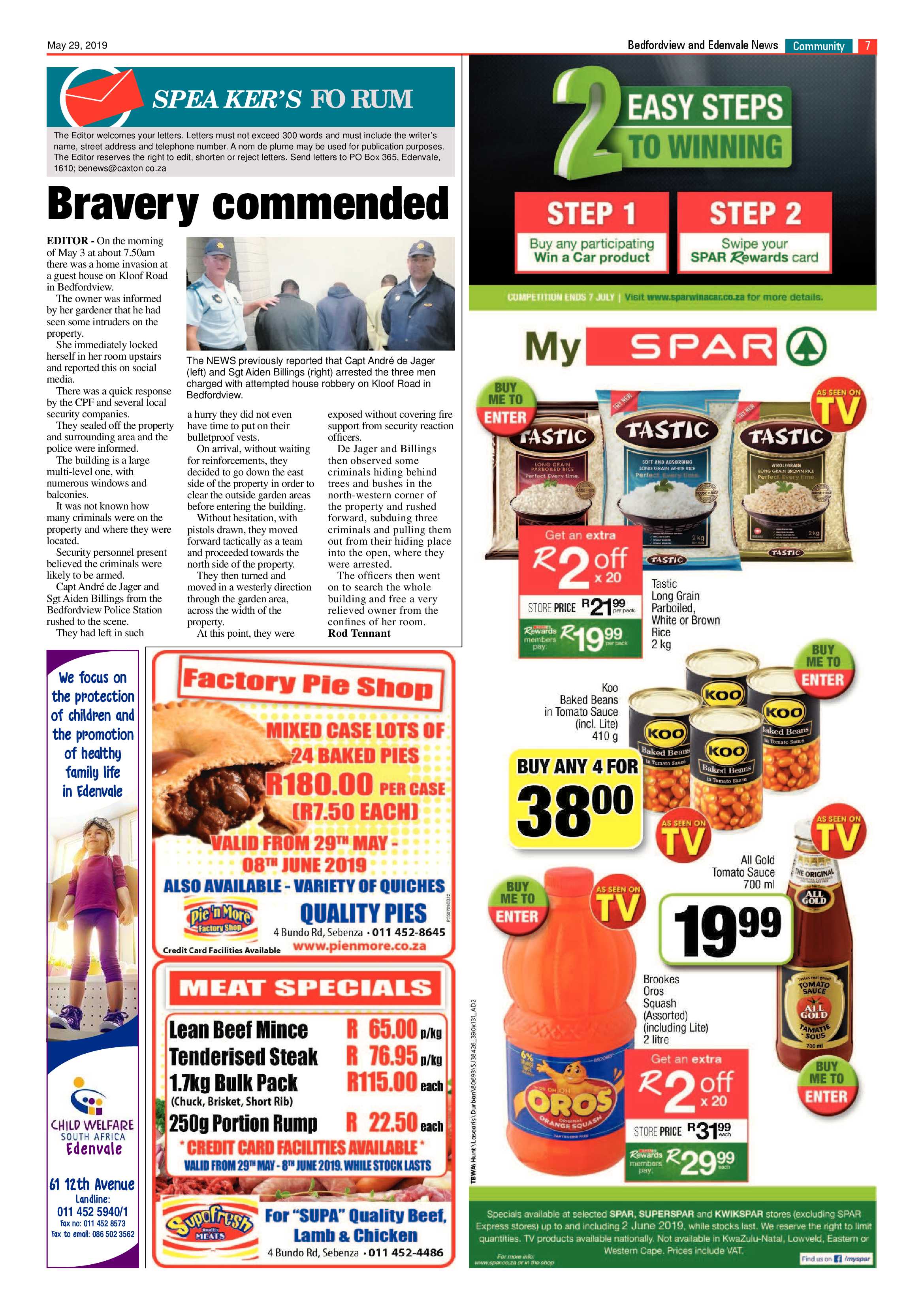 Bedfordview and Edenvale News 29 May 2019 page 7