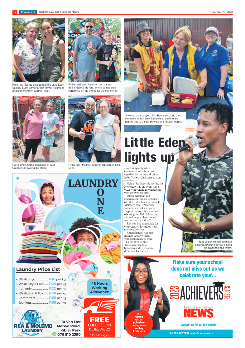 Bedfordview and Edenvale News 29 December 2023 page 12
