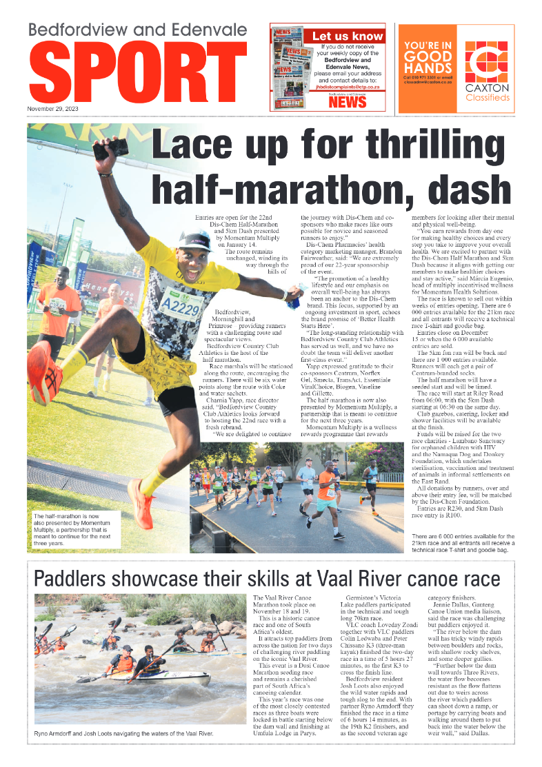 Bedfordview and Edenvale News 29 December 2023 page 16