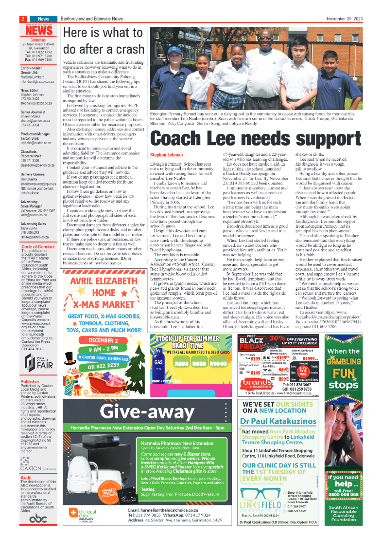Bedfordview and Edenvale News 29 December 2023 page 2