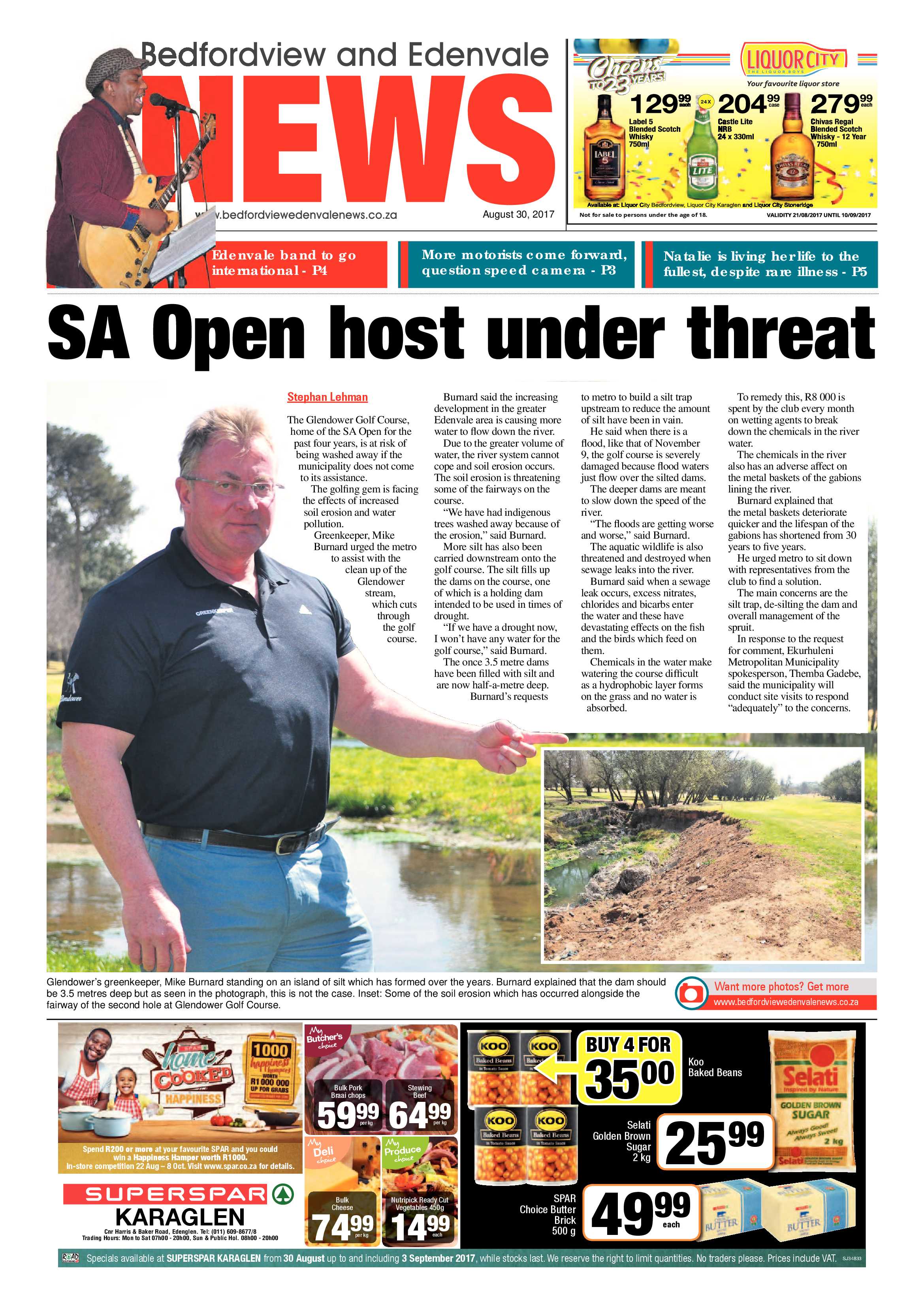 Bedfordview and Edenvale News 30 August 2017 page 1